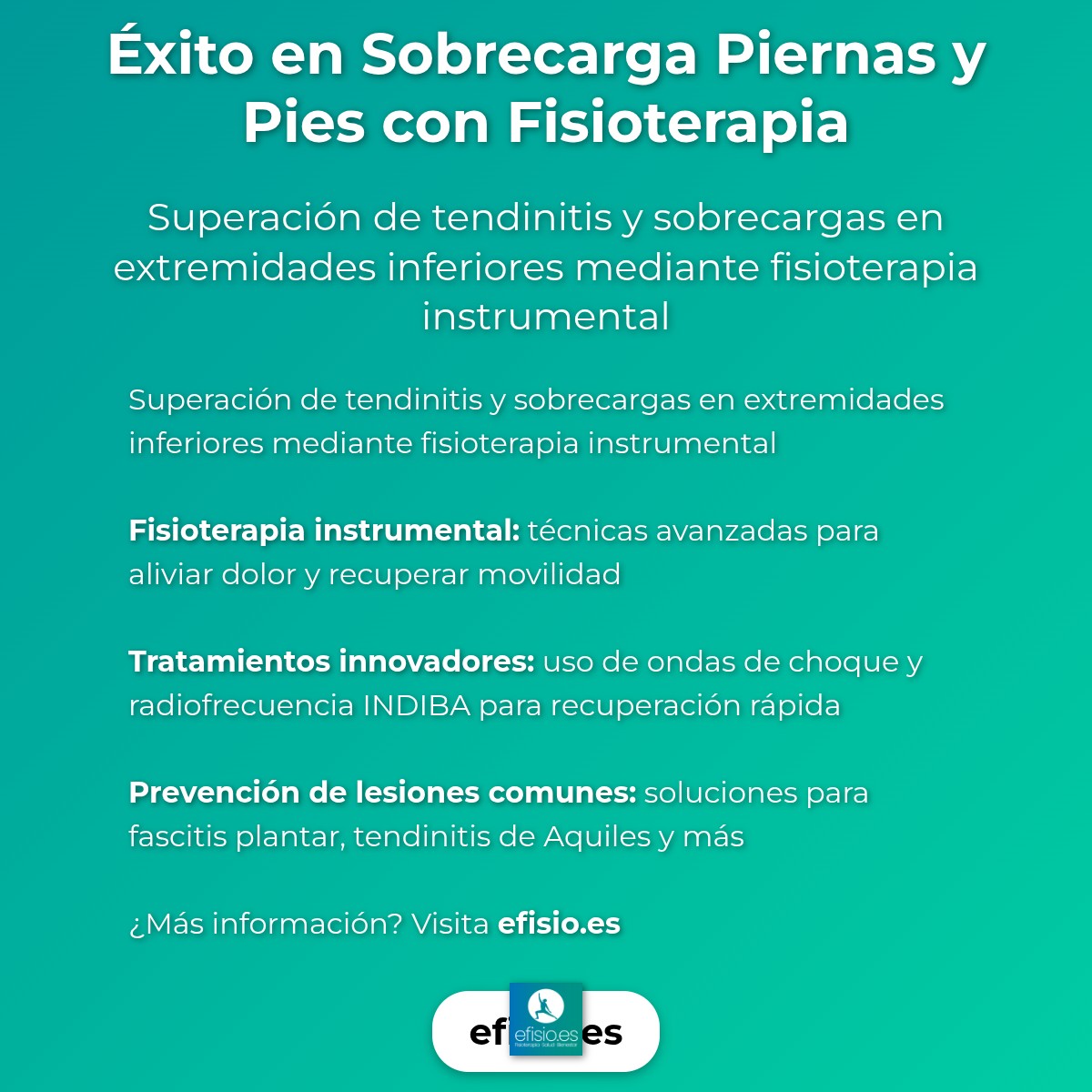 Imagen resumen sobre Caso Éxito: Sobrecarga en Piernas y Pies con Fisio