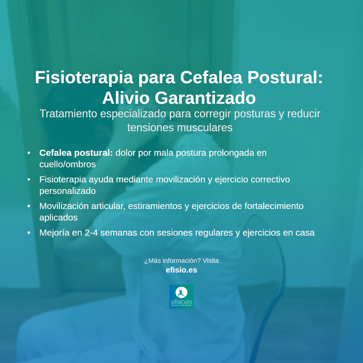 Imagen resumen sobre Cefalea postural
