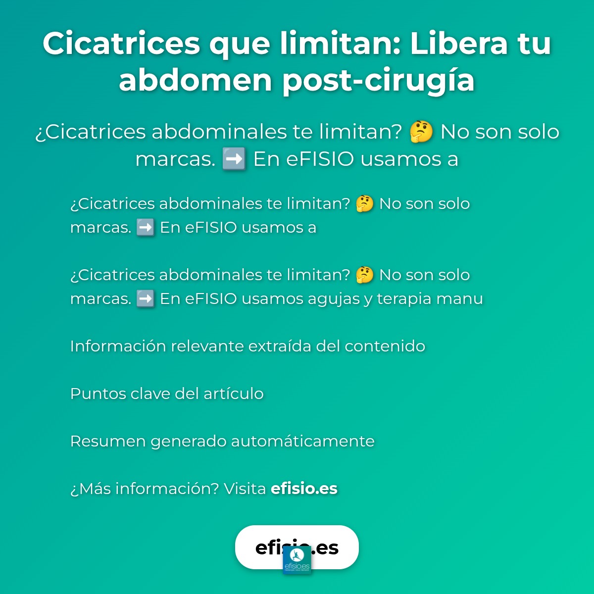 Cicatrices que limitan: Libera tu abdomen post-cirugía