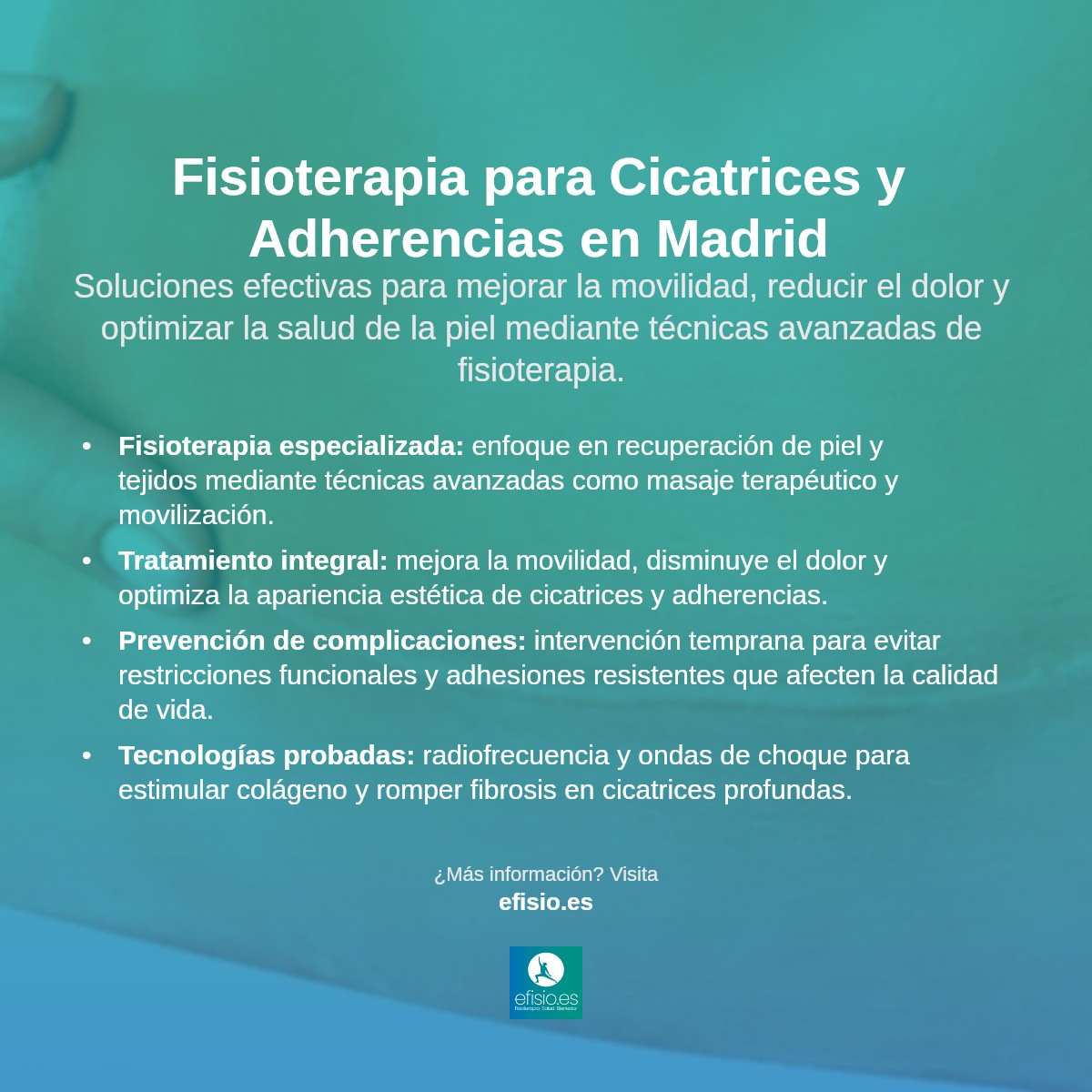 Imagen resumen sobre Cicatrices y adherencias