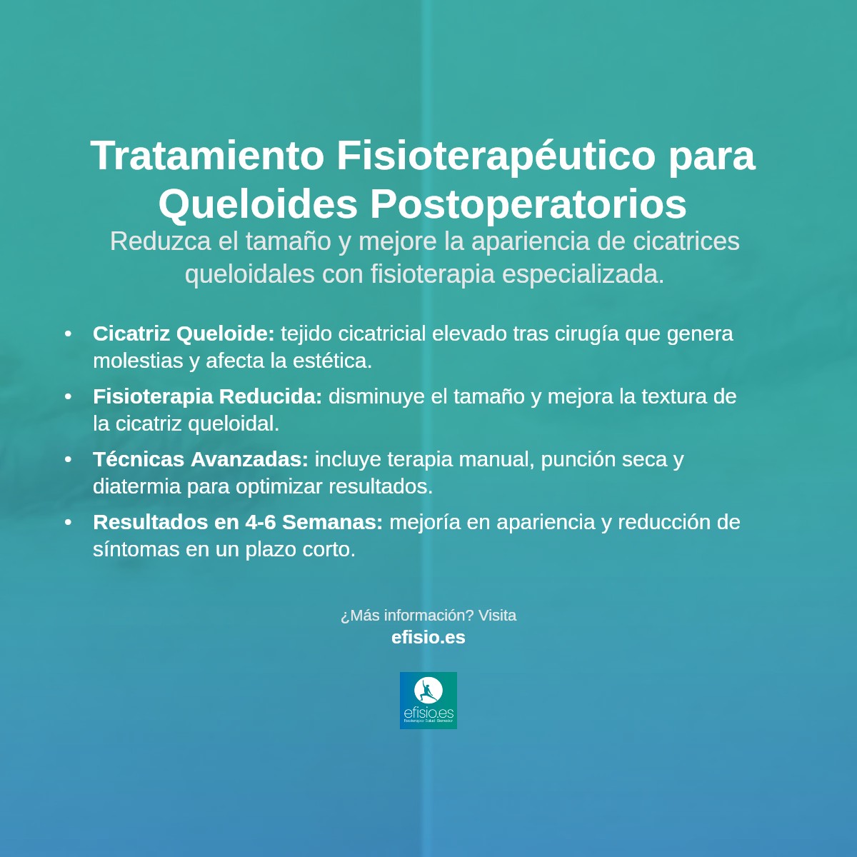 Imagen resumen sobre Cicatriz Queloide Postoperatoria