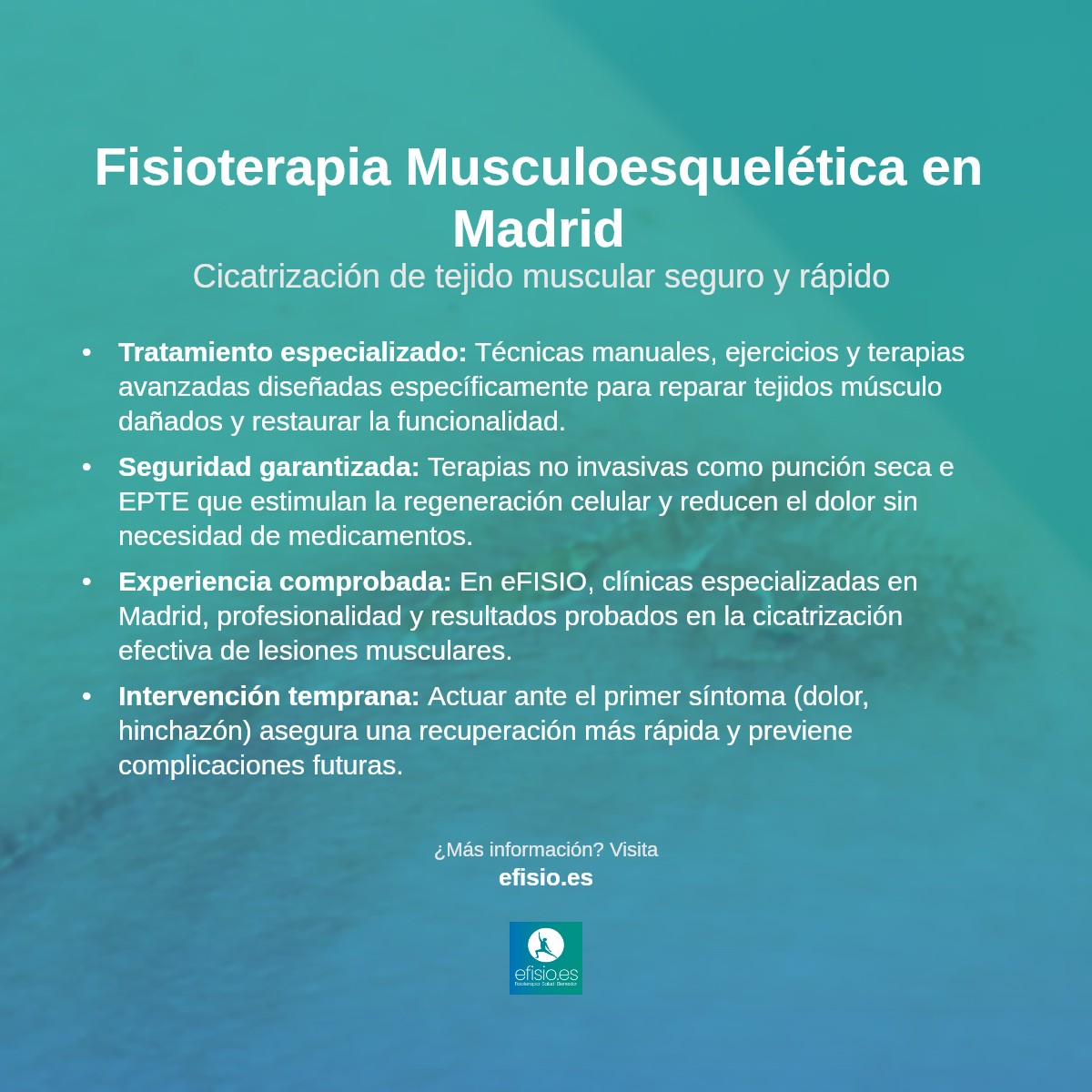 Imagen resumen sobre Cicatrización de tejido muscular dañado