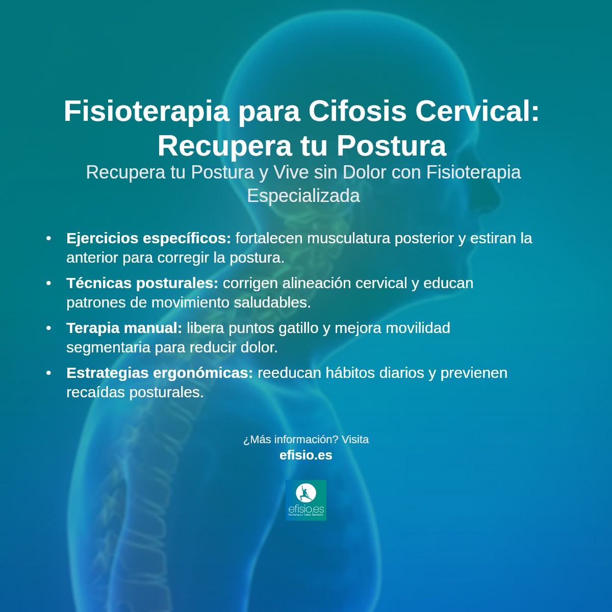 Imagen resumen sobre Cifosis Cervical