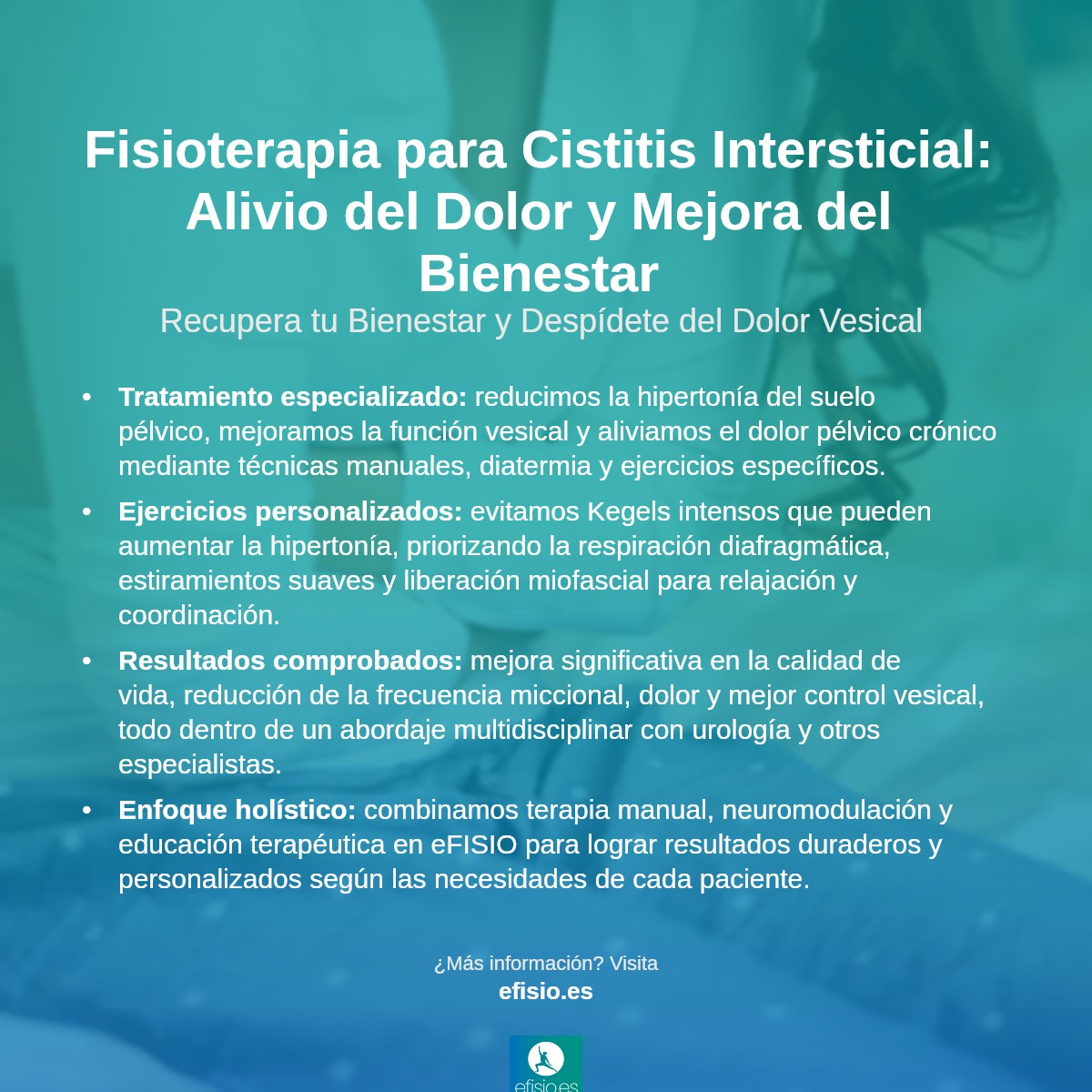 Imagen resumen sobre Cistitis intersticial