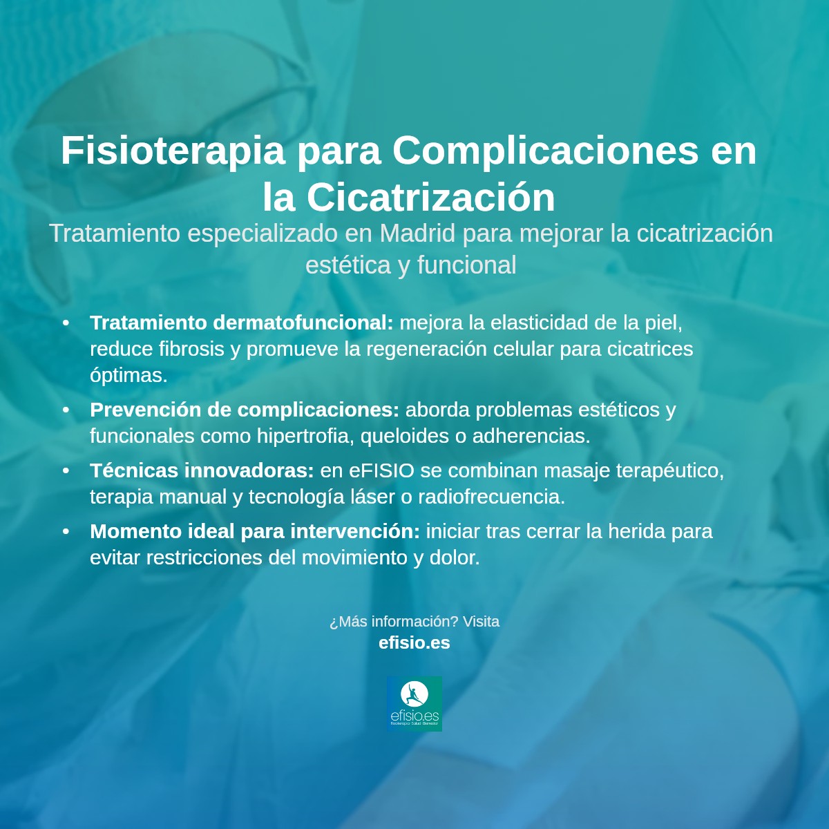 Imagen resumen sobre Complicaciones en la cicatrización