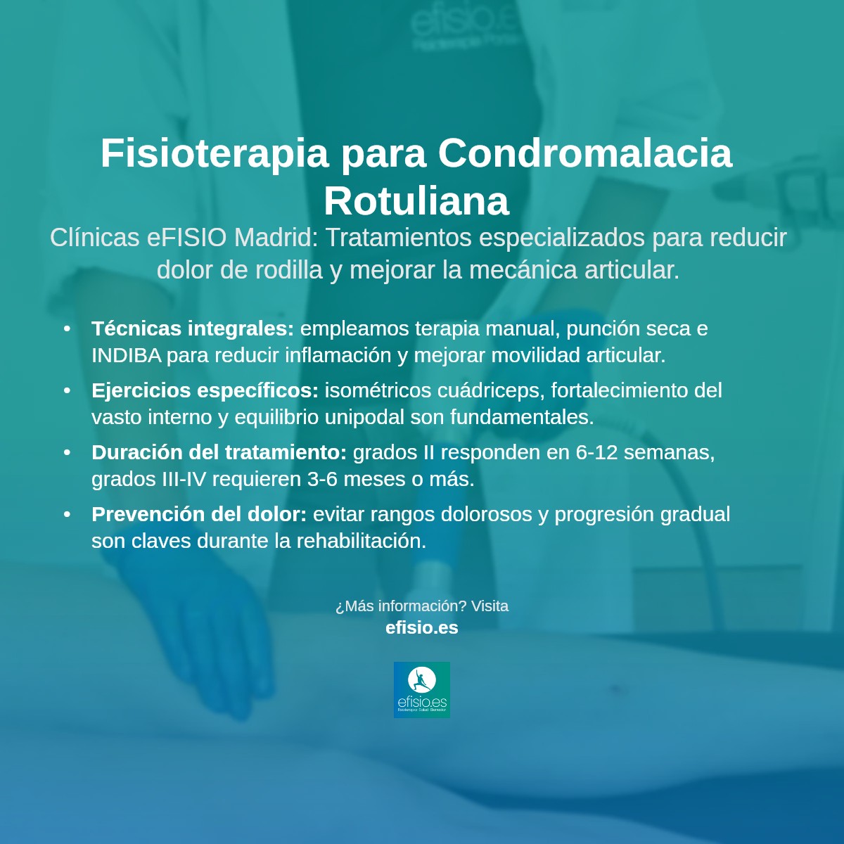 Imagen resumen sobre Condromalacia Rotuliana