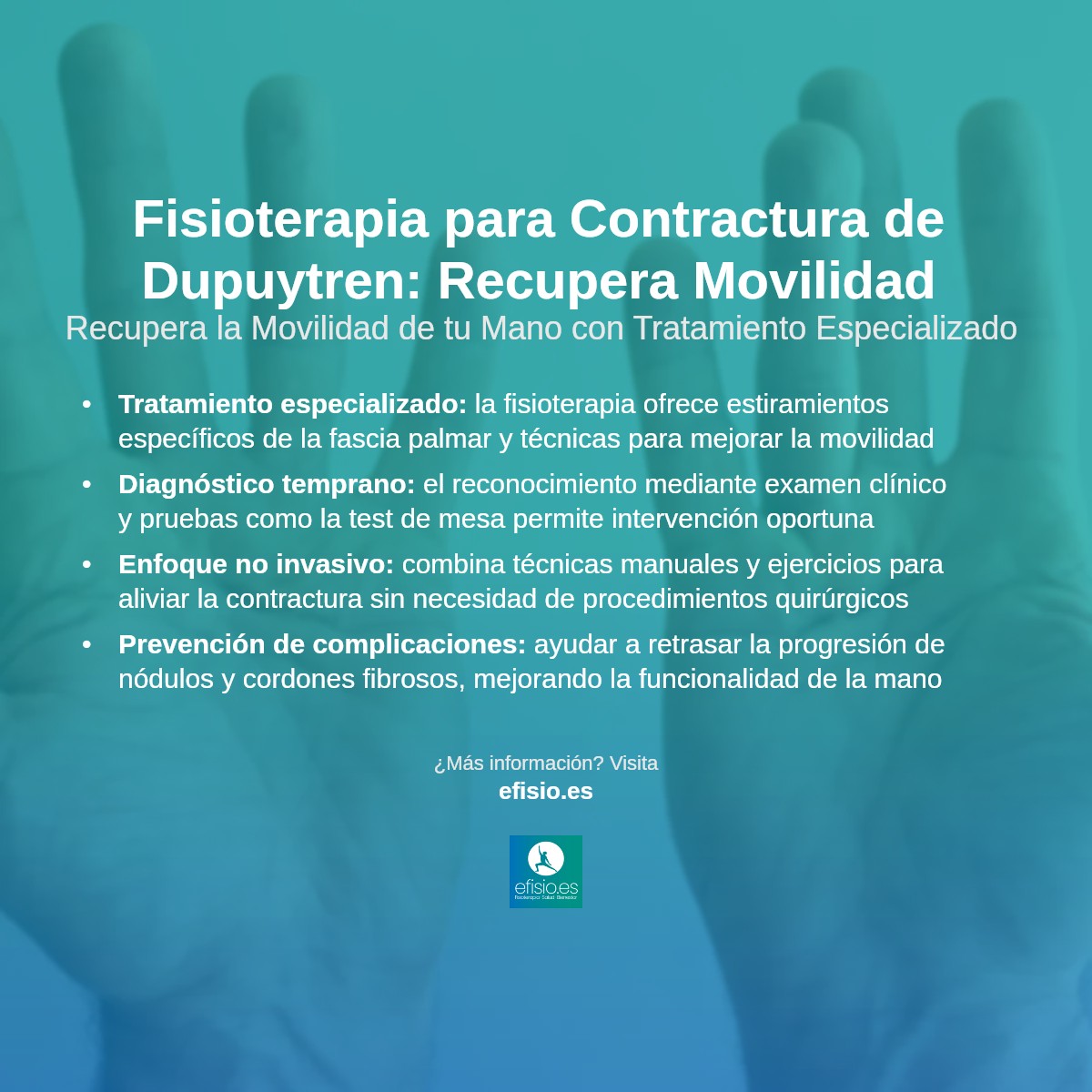 Imagen resumen sobre Contractura de Dupuytren
