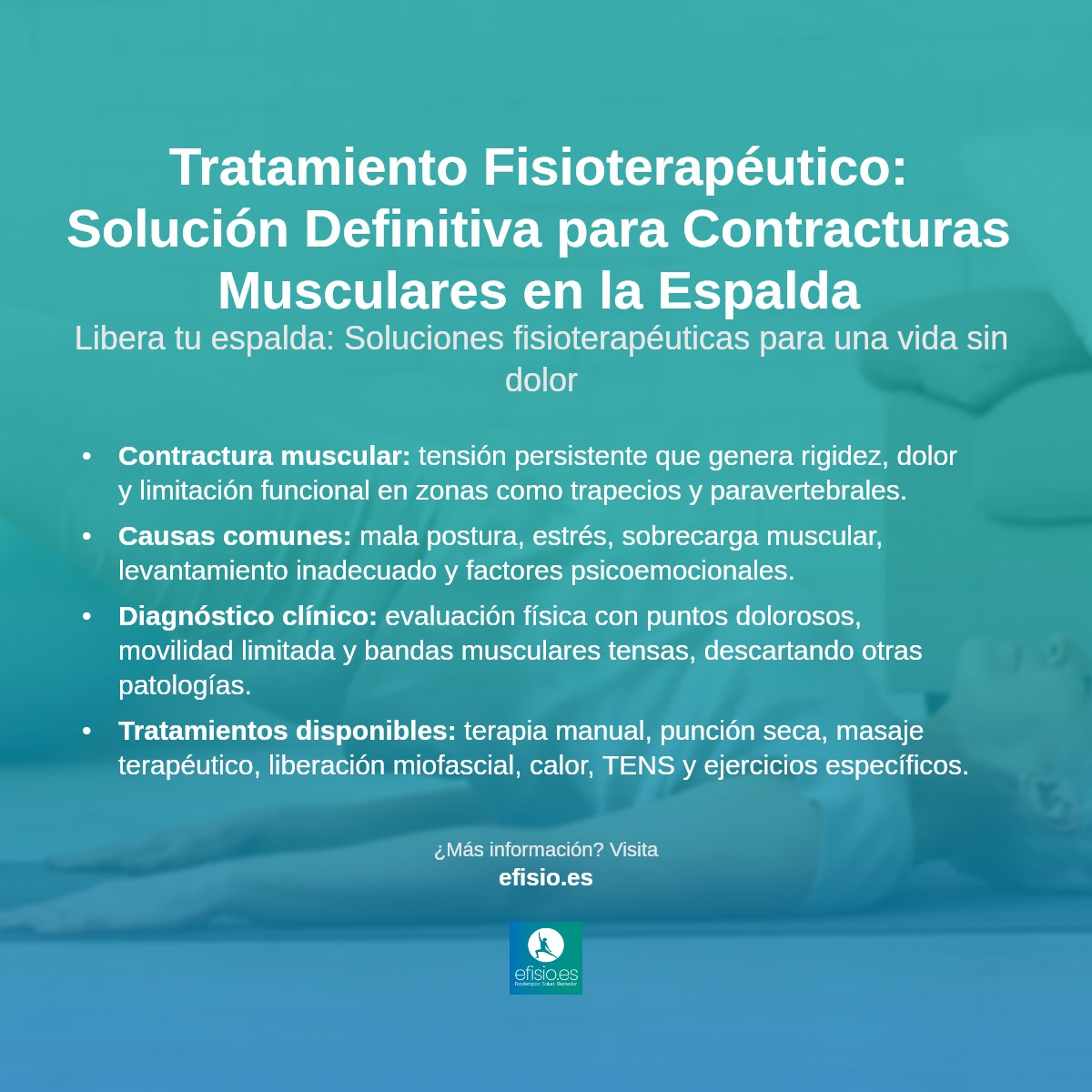 Imagen resumen sobre Contractura Muscular en la Espalda