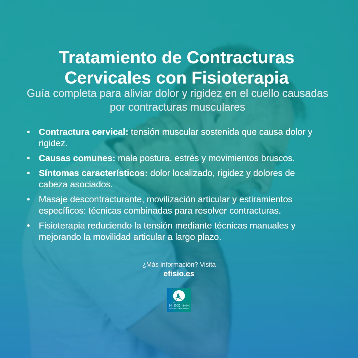 Imagen resumen sobre Contracturas Musculares en el Cuello