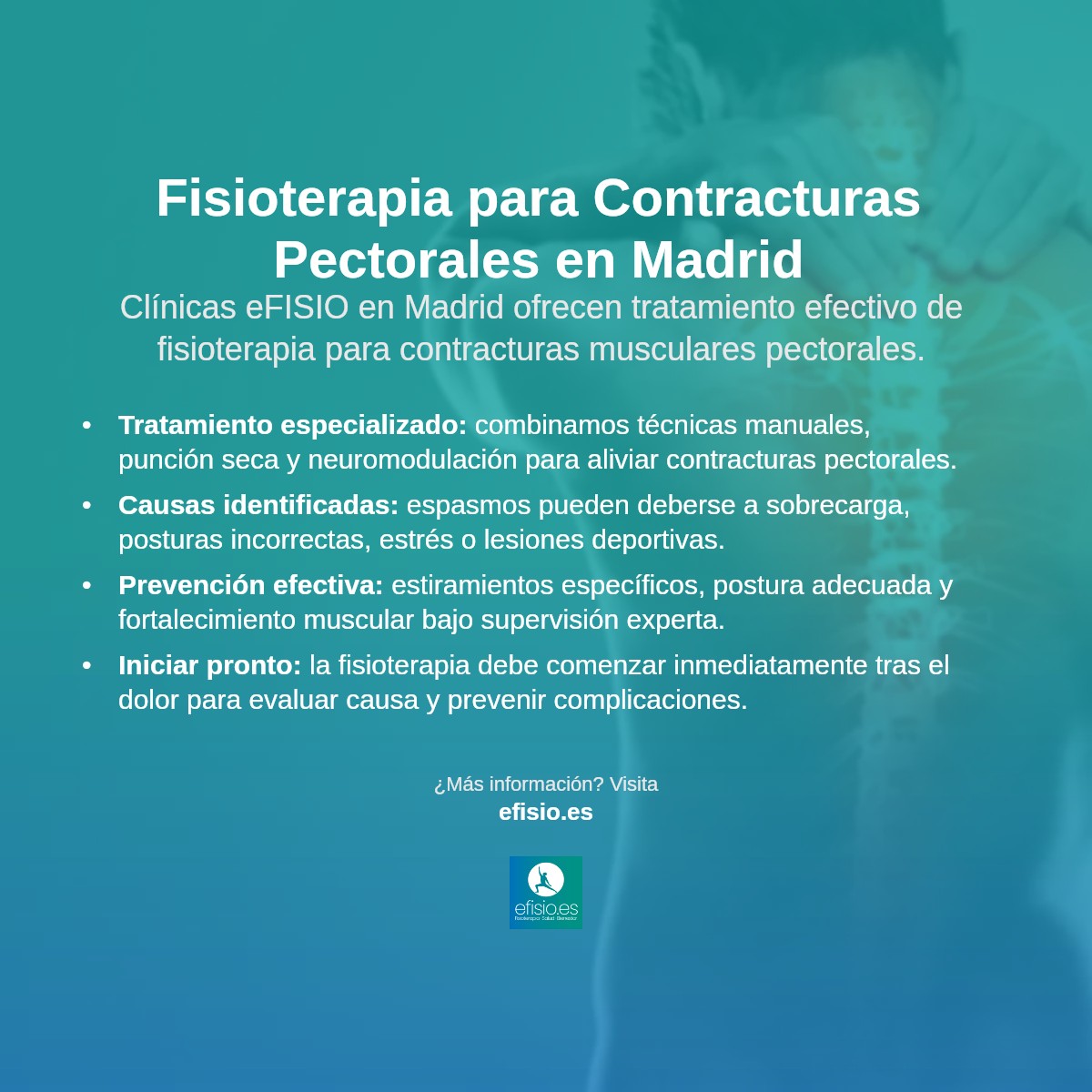 Imagen resumen sobre Contracturas Musculares Pectorales