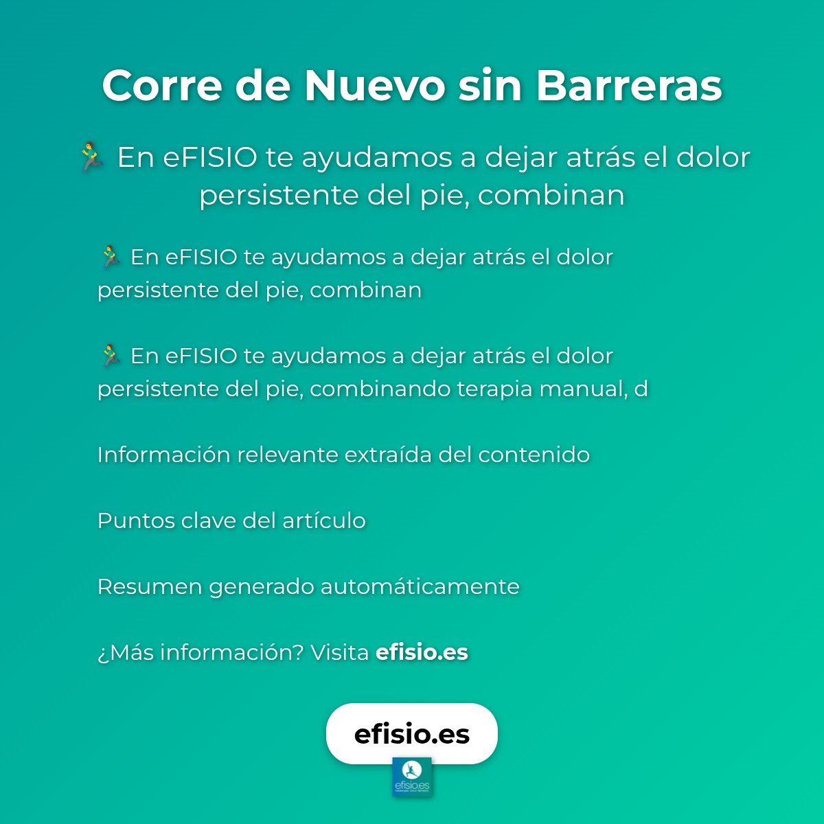 Corre de Nuevo sin Barreras