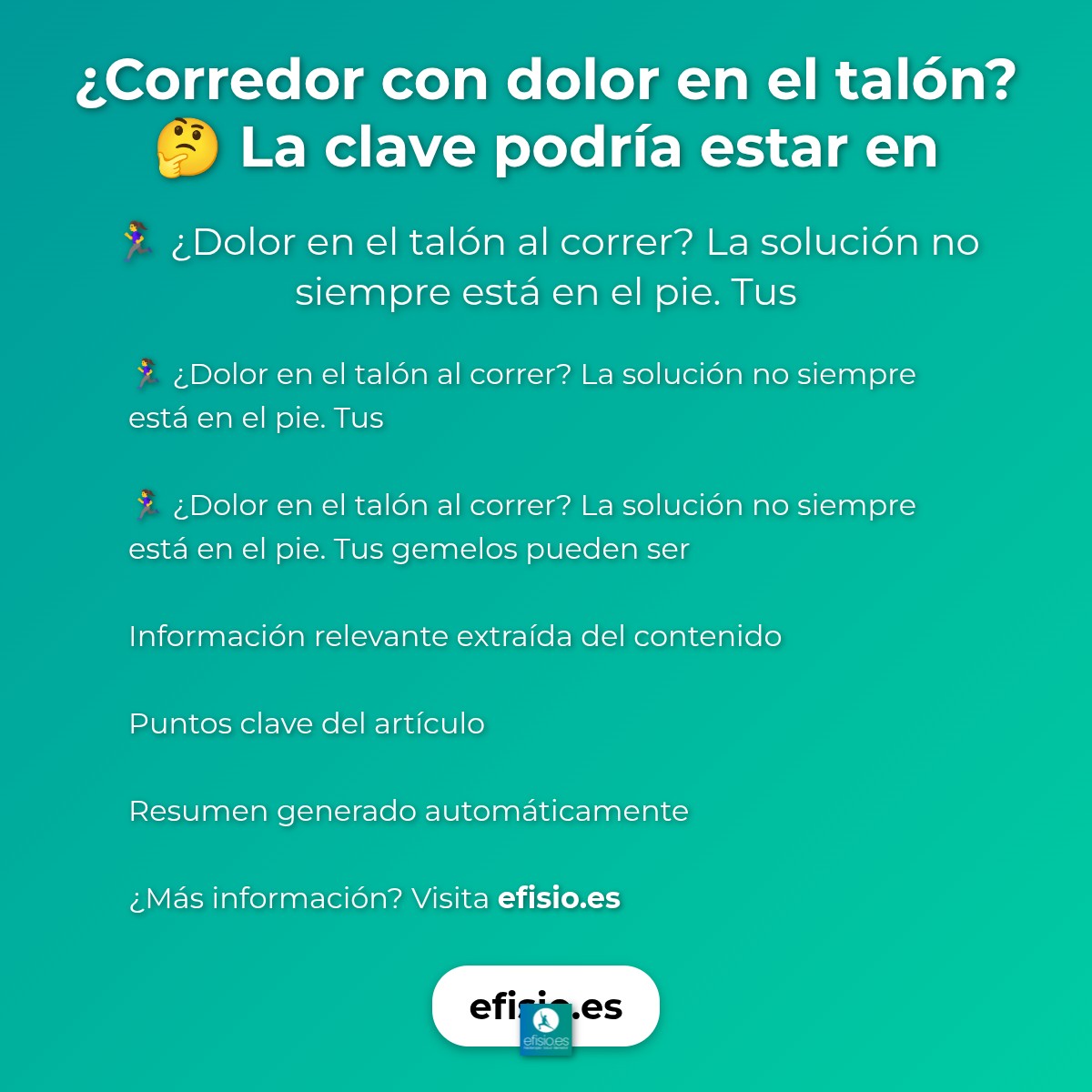 ¿Corredor con dolor en el talón? 🤔 La clave podría estar en tus gemelos.