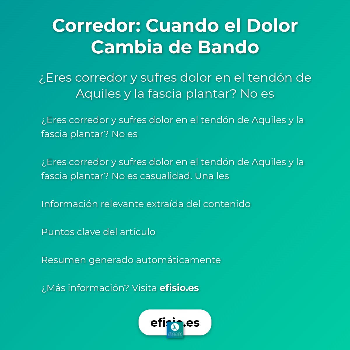 Corredor: Cuando el Dolor Cambia de Bando