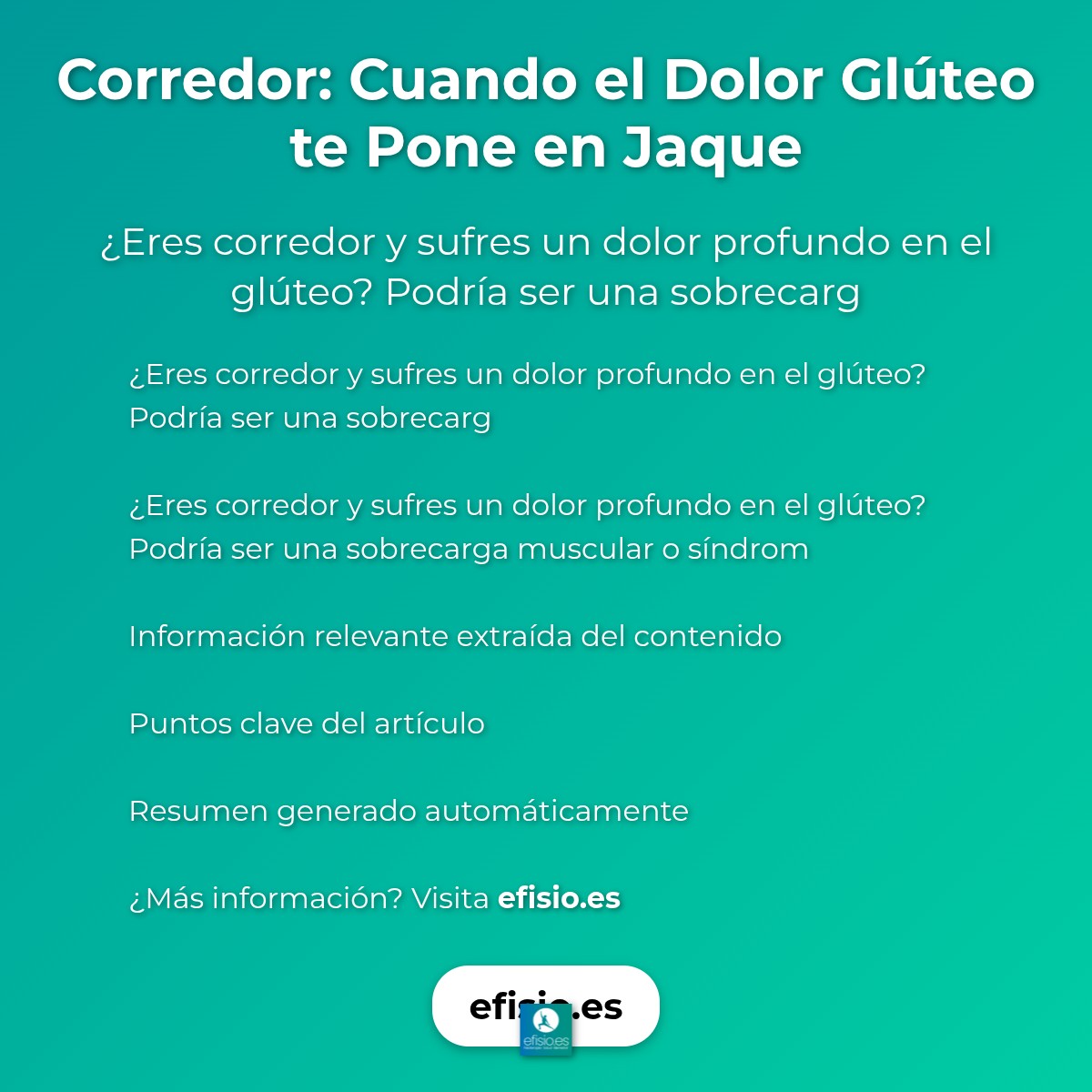Corredor: Cuando el Dolor Glúteo te Pone en Jaque