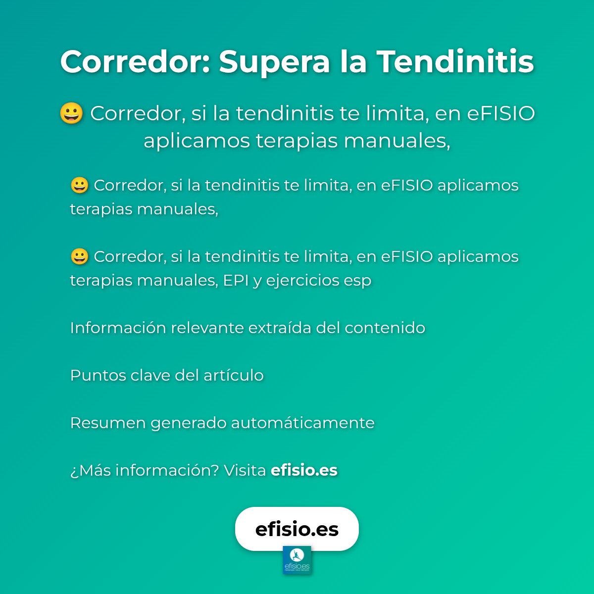 Corredor: Supera la Tendinitis