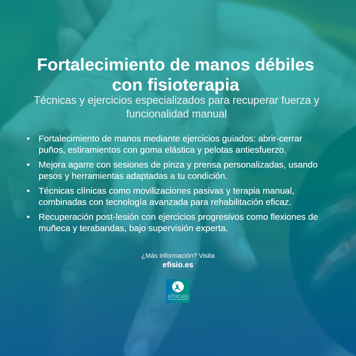 Imagen resumen sobre Debilidad en las manos