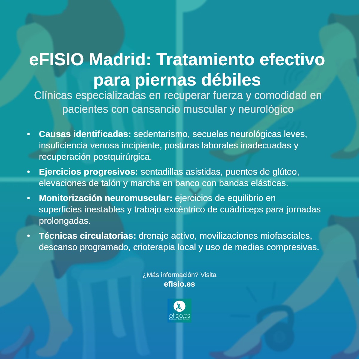 Imagen resumen sobre Debilidad en las piernas y cansancio