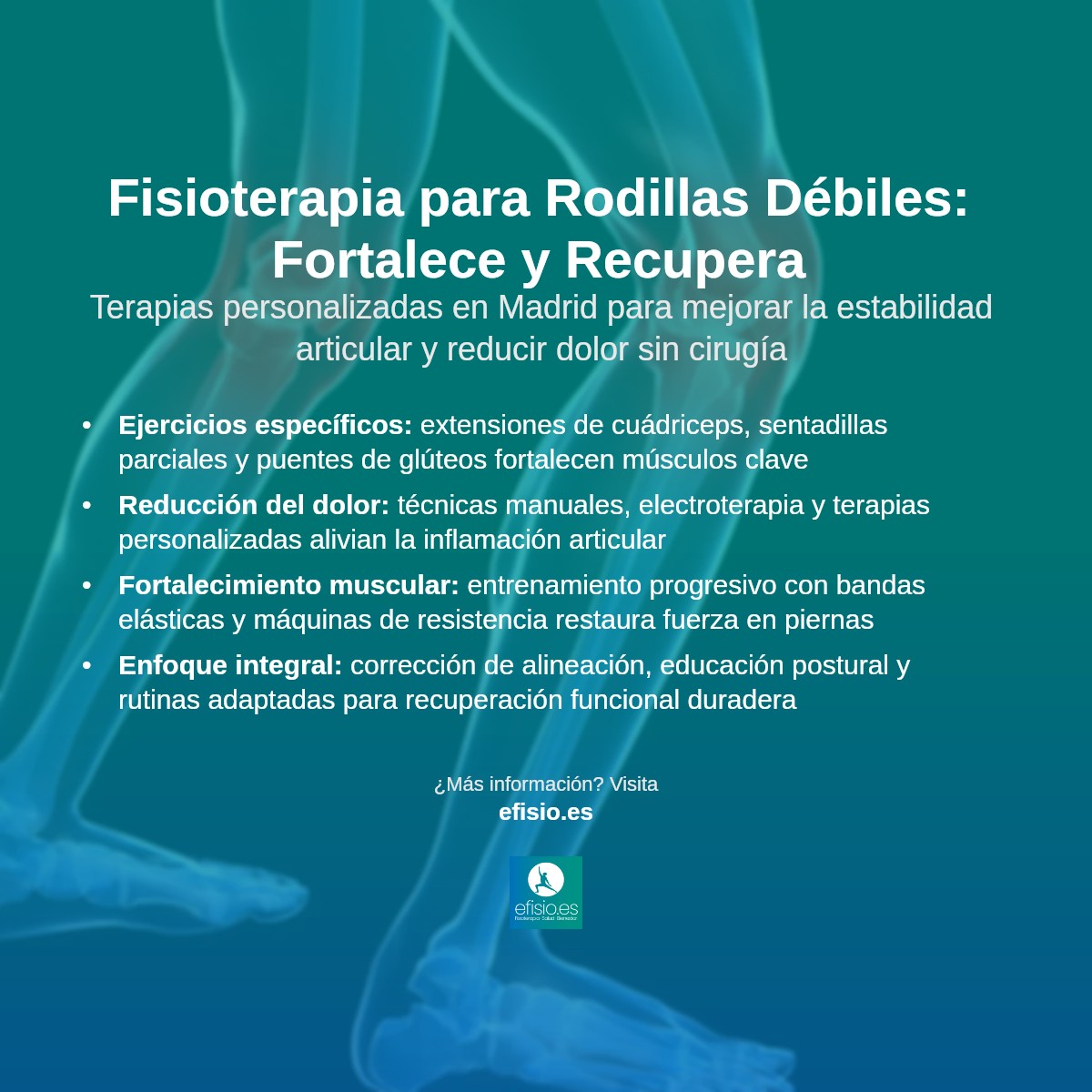 Imagen resumen sobre Debilidad en las rodillas