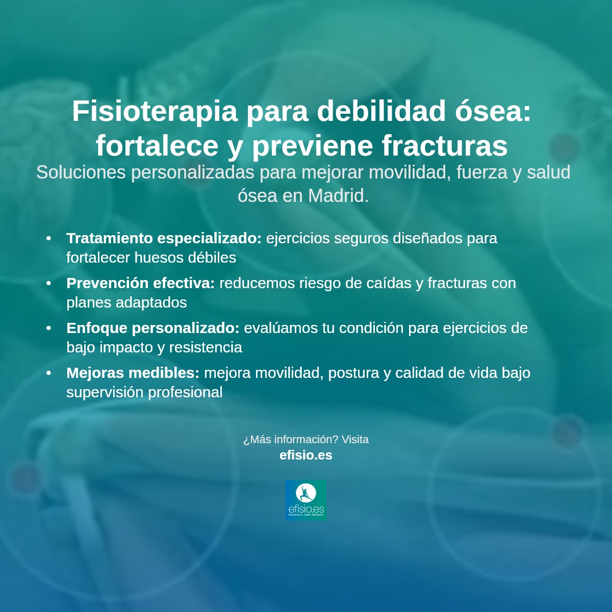 Imagen resumen sobre Debilidad en los huesos