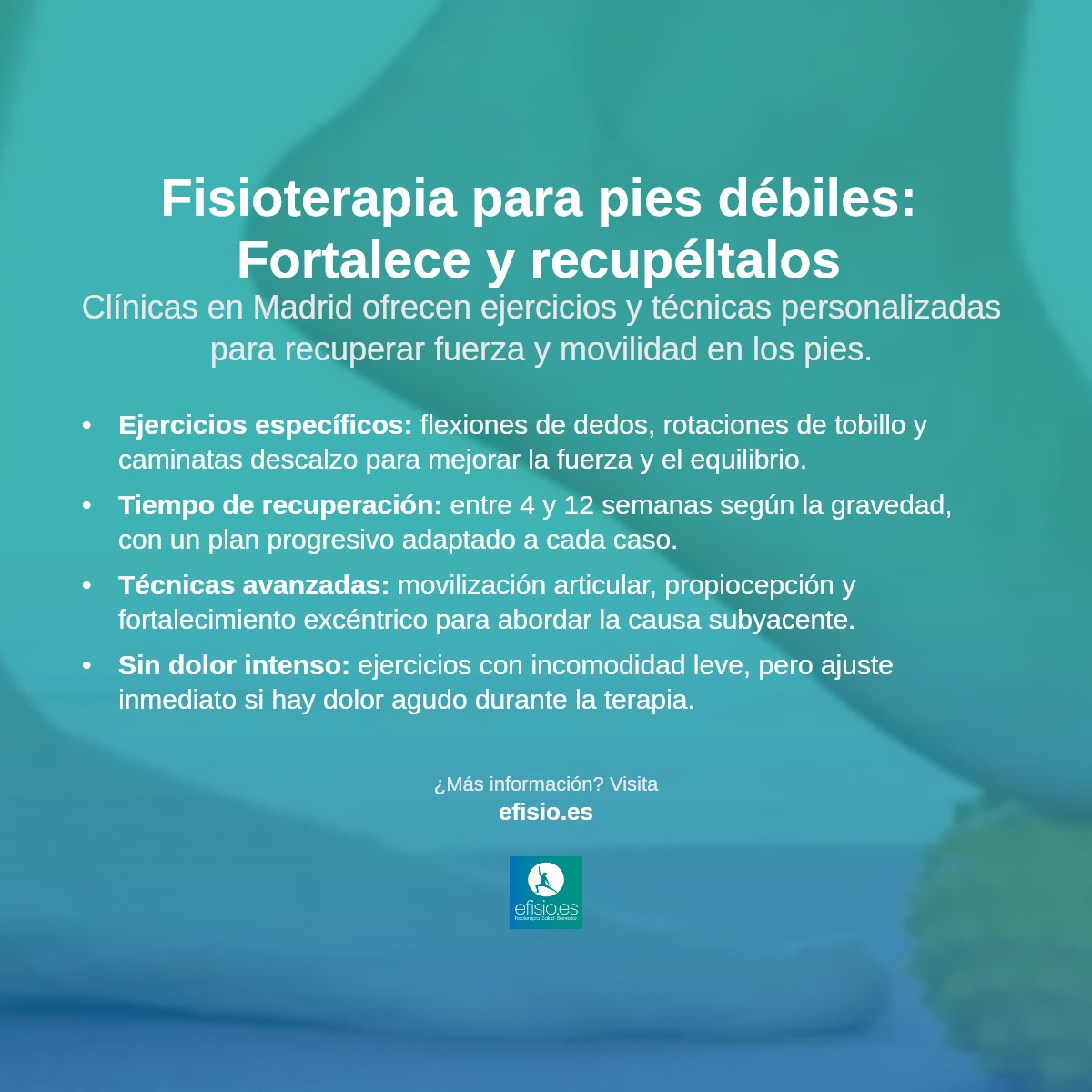 Imagen resumen sobre Debilidad en los pies