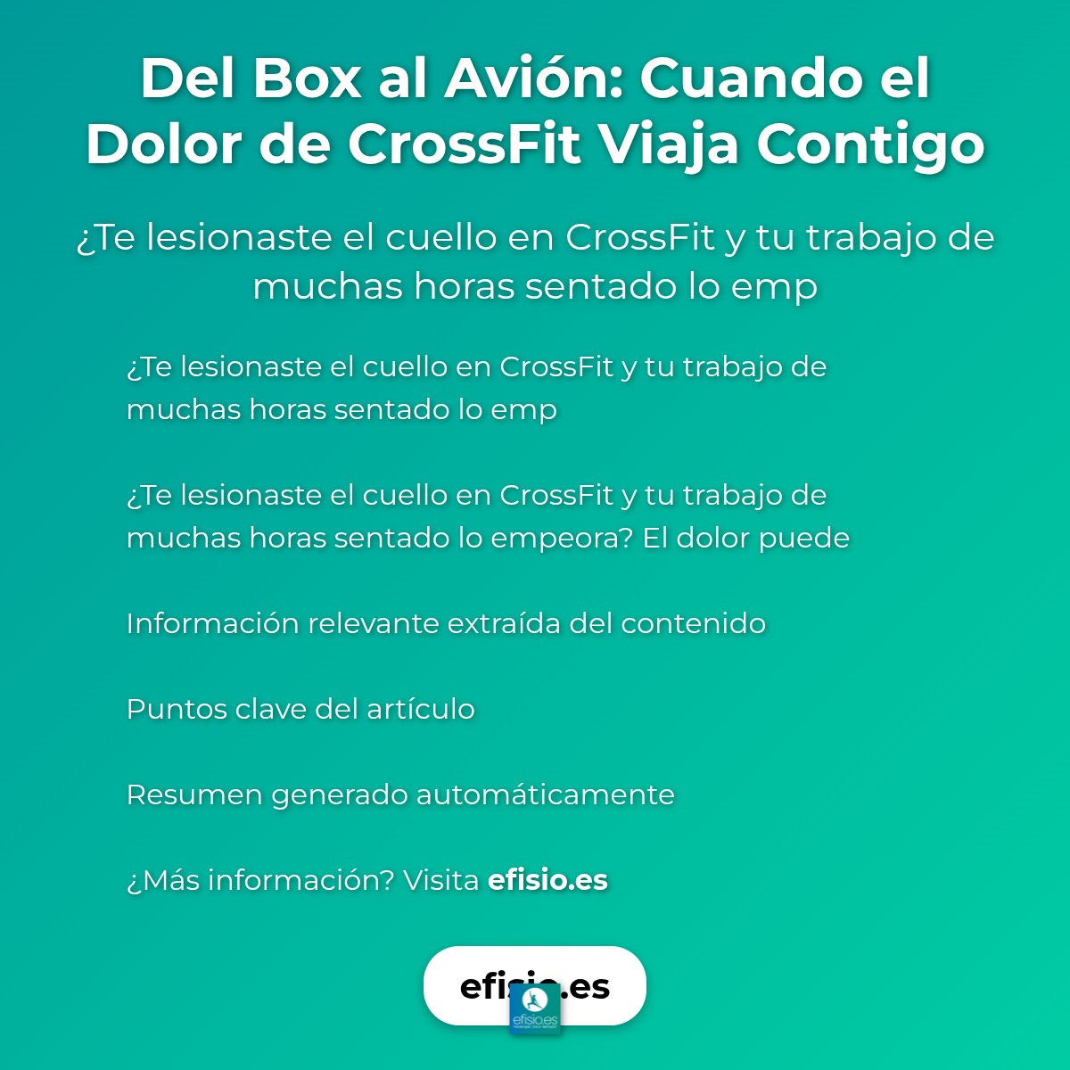 Del Box al Avión: Cuando el Dolor de CrossFit Viaja Contigo