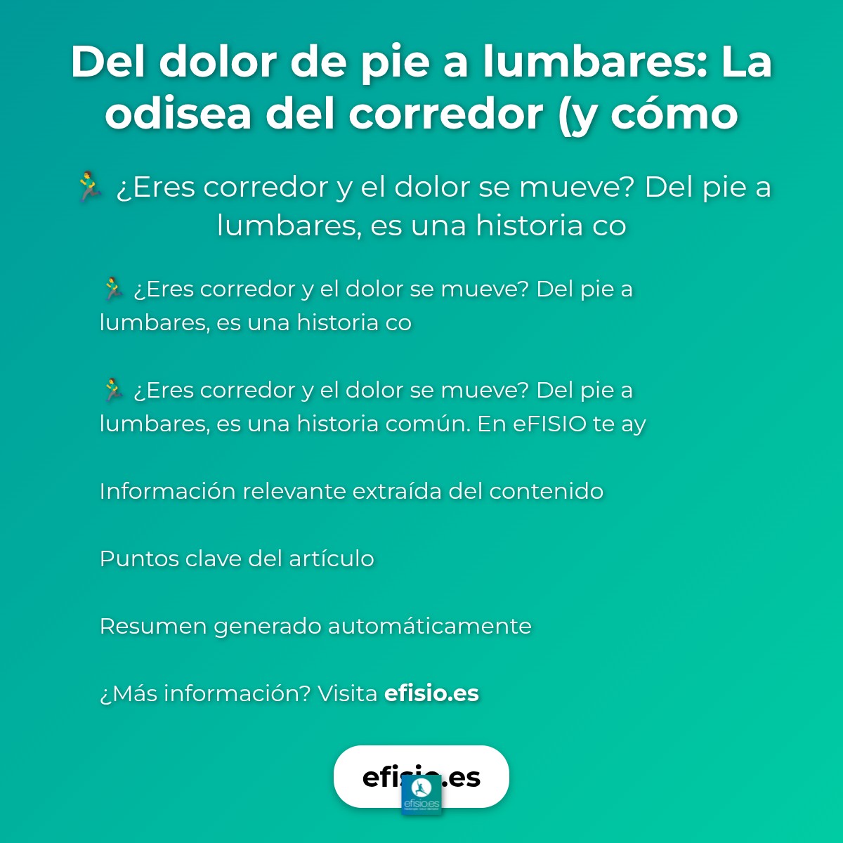 El misterioso dolor del corredor: ¿sobrecarga o algo más?