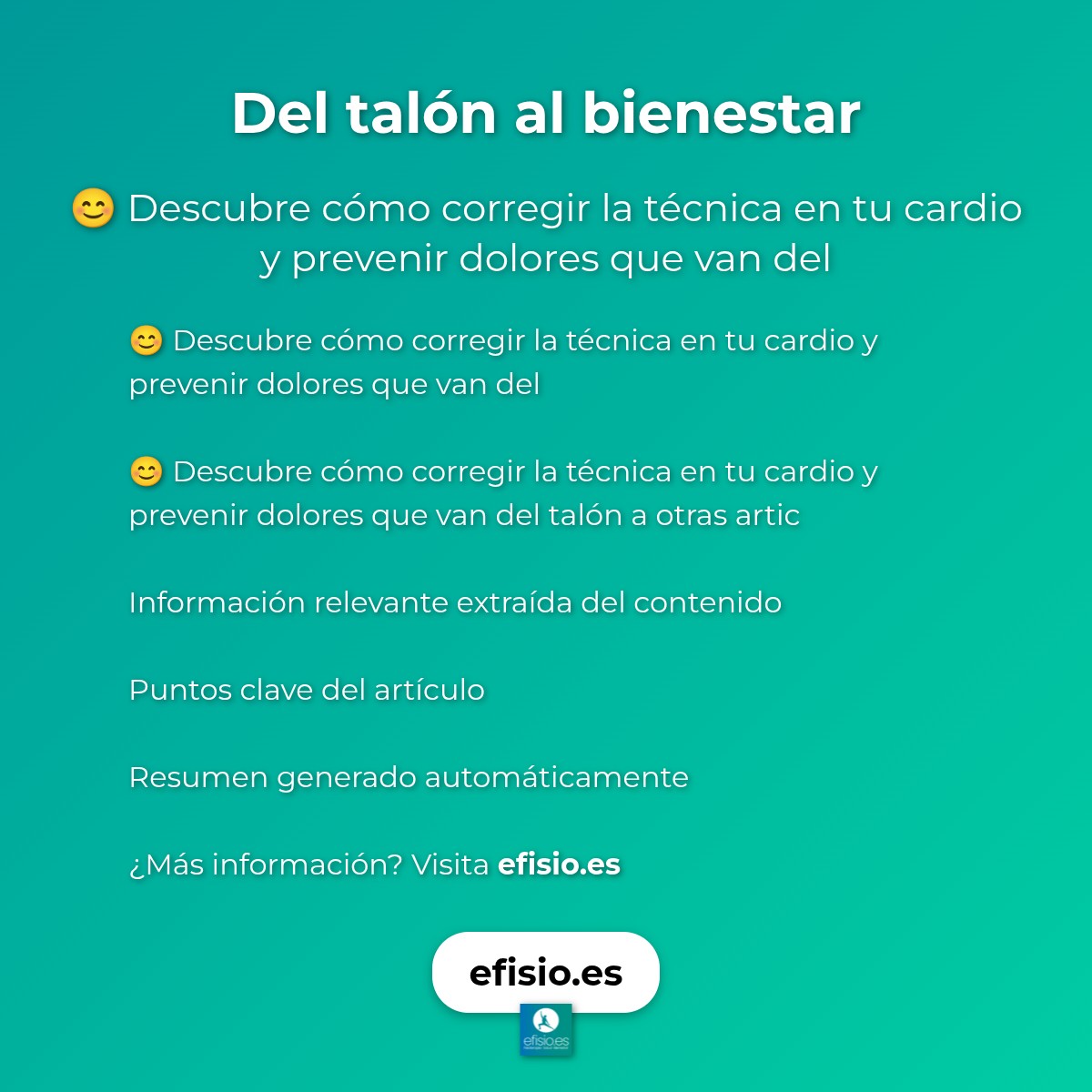 Del talón al bienestar