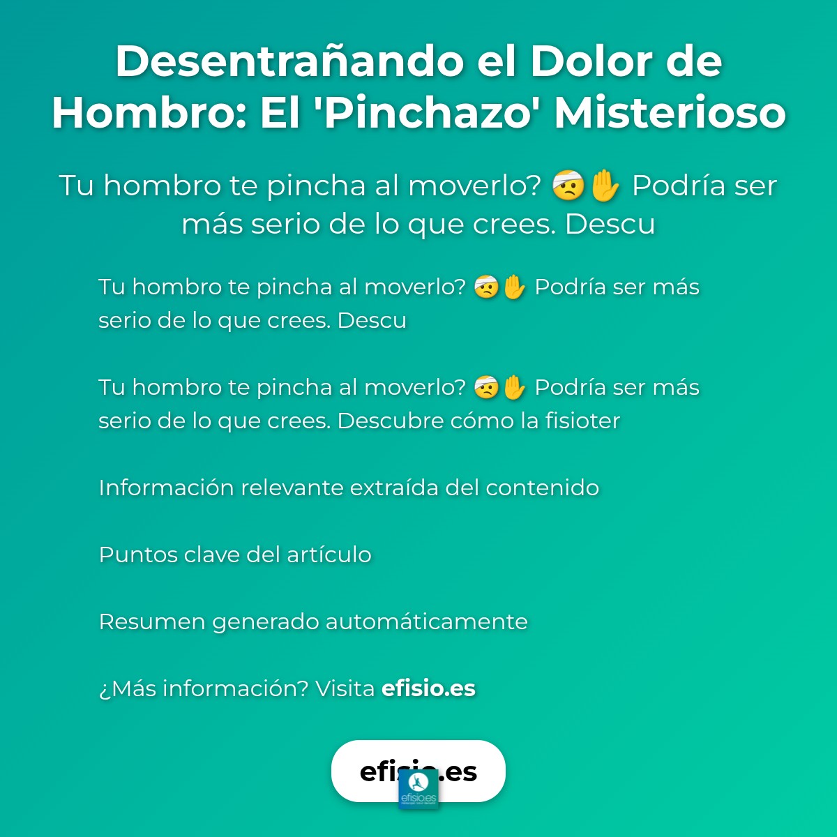 Desentrañando el Dolor de Hombro: El 'Pinchazo' Misterioso