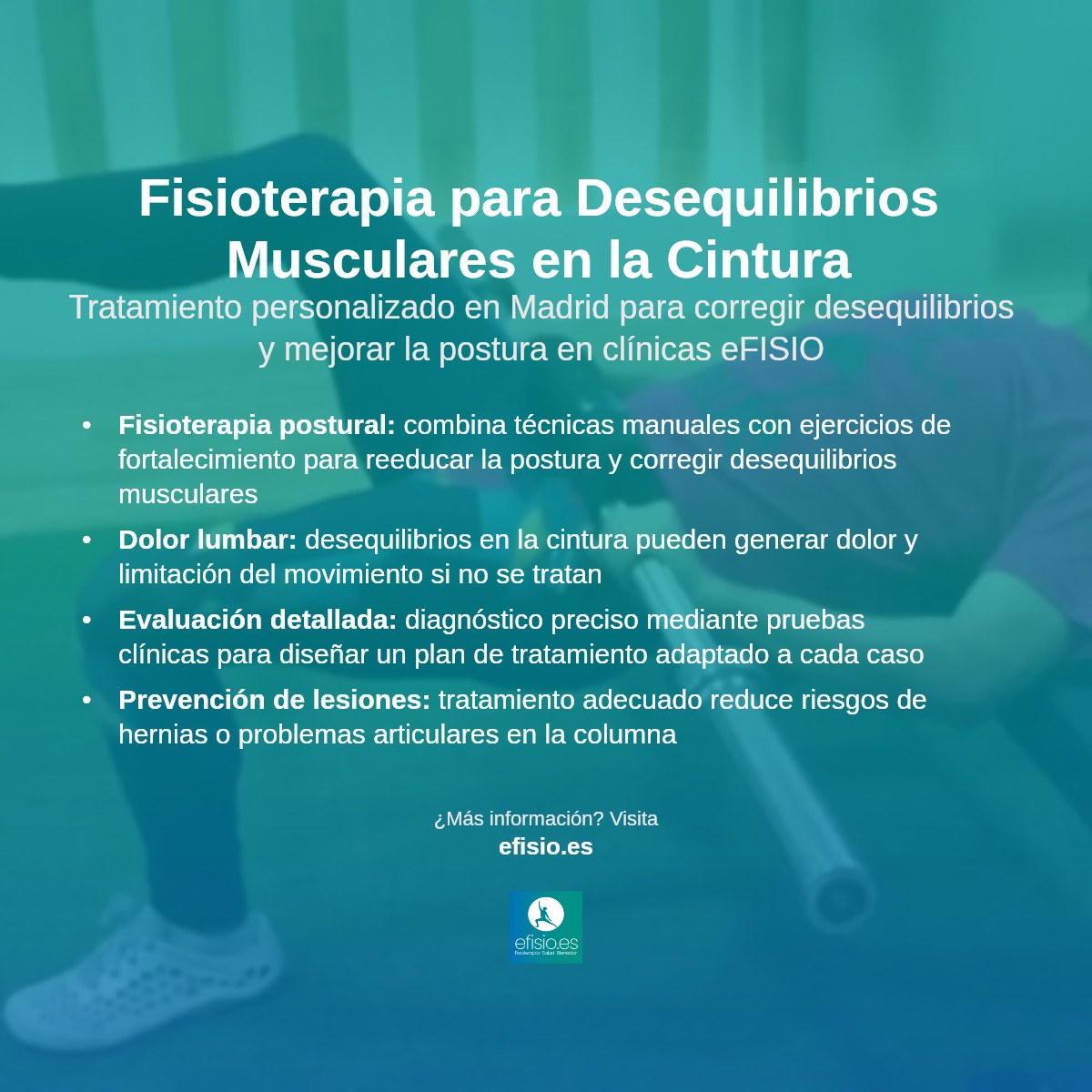 Imagen resumen sobre Desequilibrios Musculares en la Cintura
