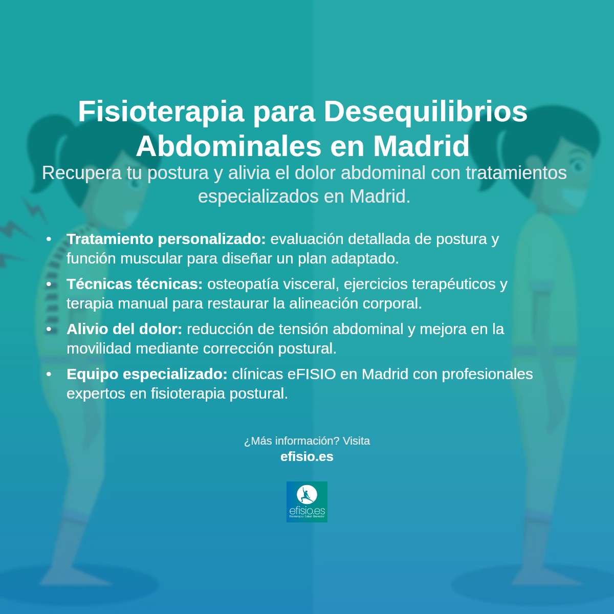 Imagen resumen sobre Desequilibrios Posturales que Afectan el Abdomen