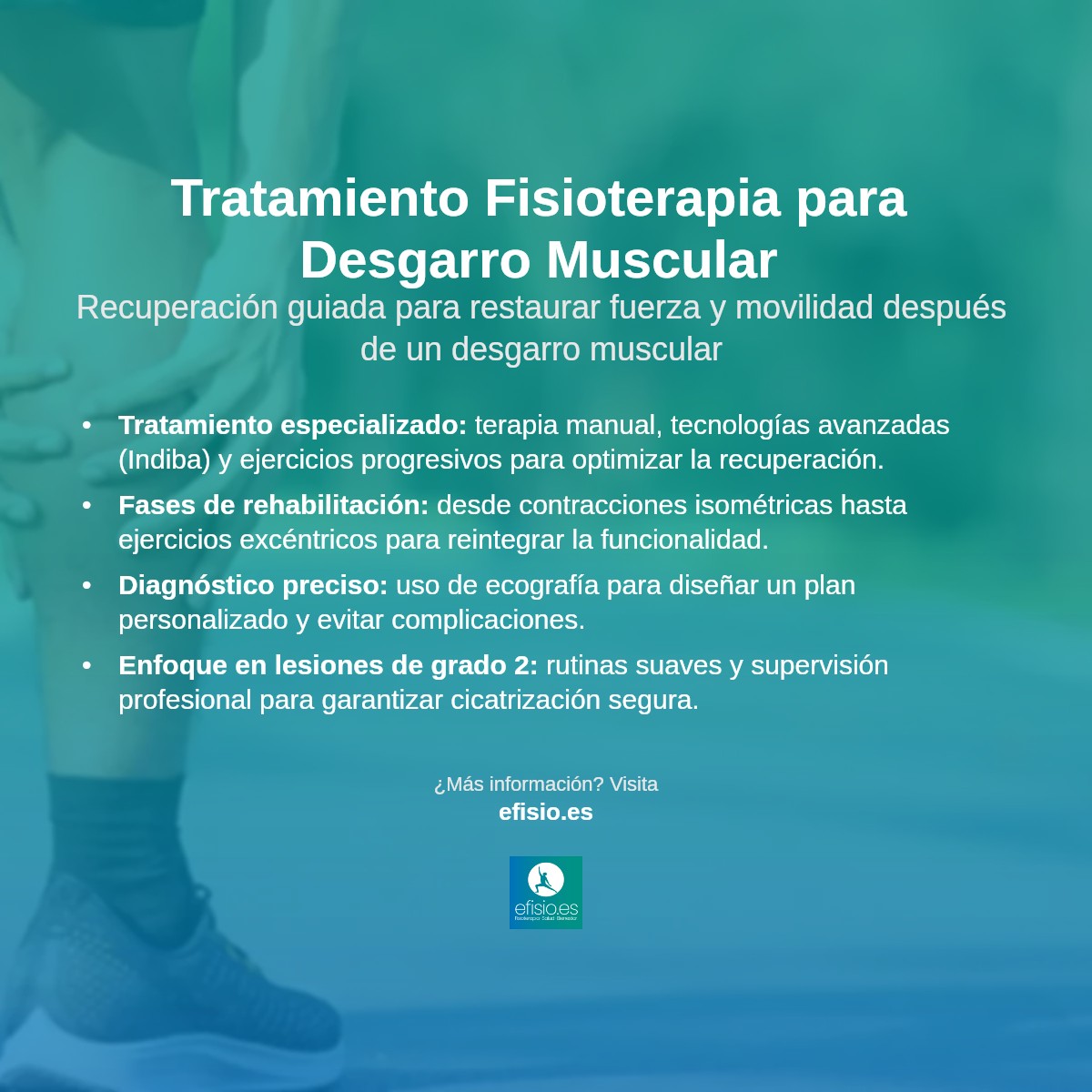 Imagen resumen sobre Desgarro muscular