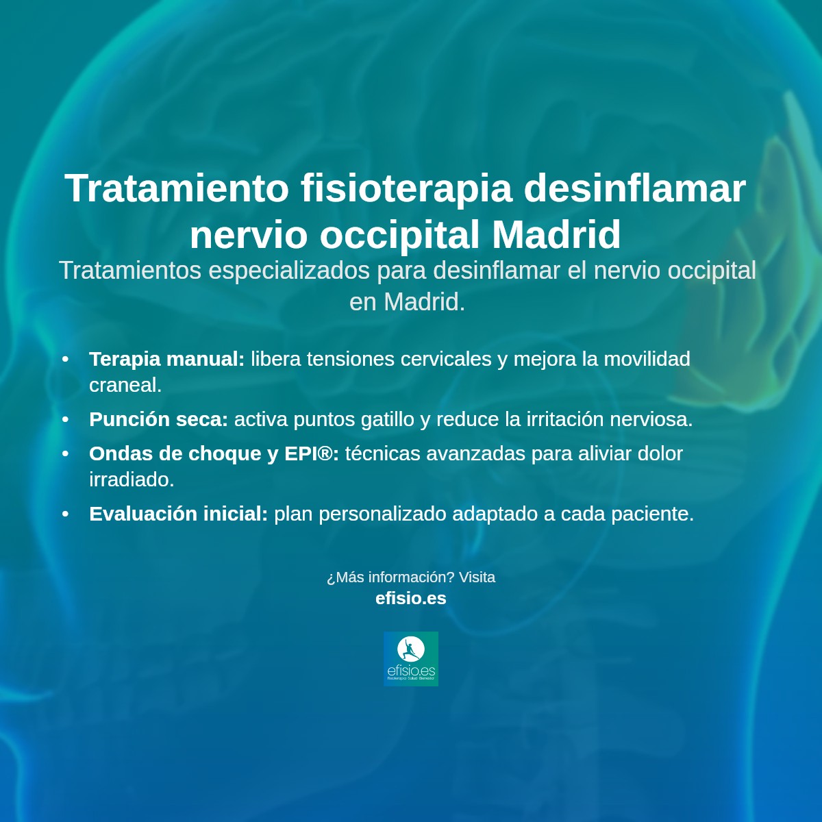 Imagen resumen sobre Desinflamar nervio occipital
