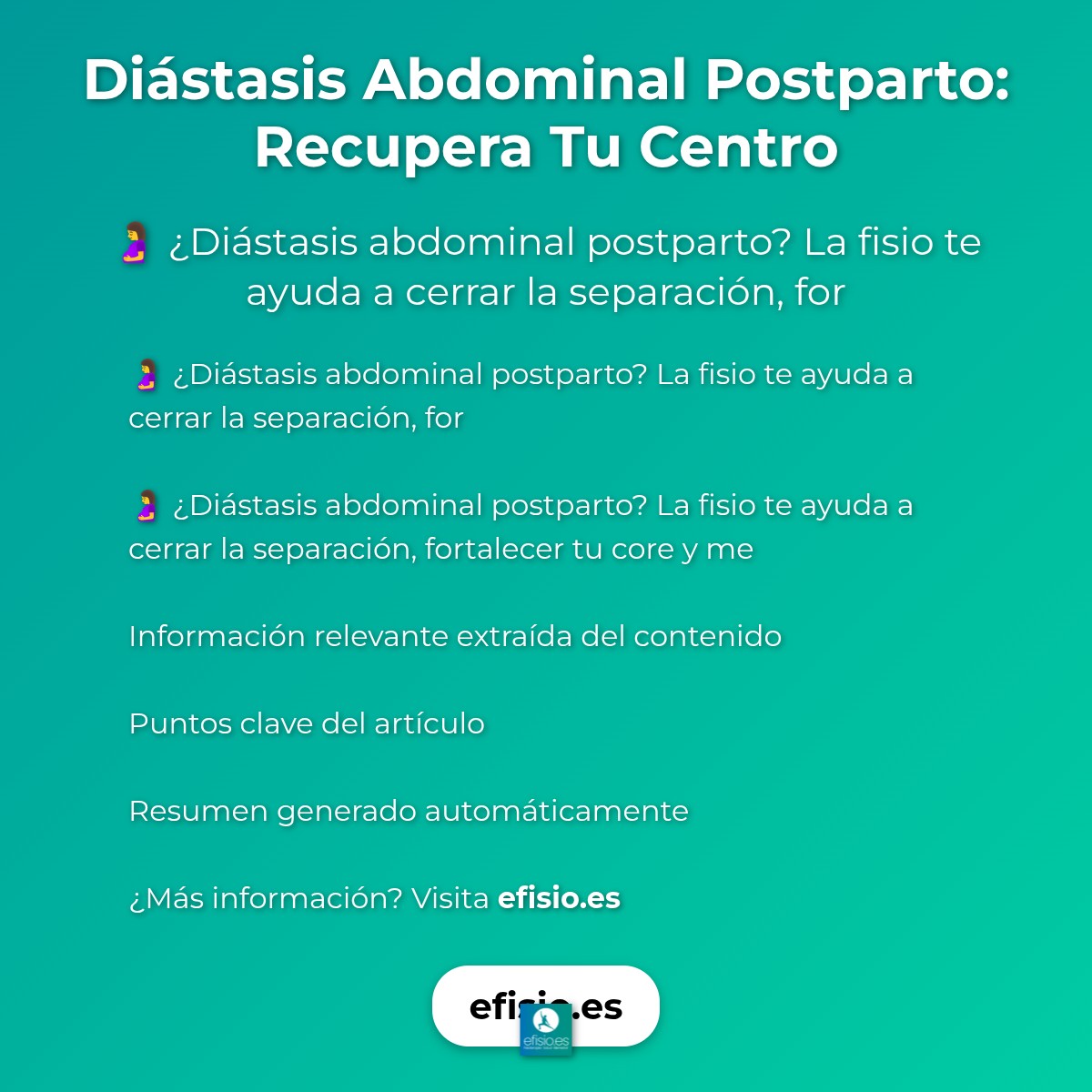 Diástasis Abdominal Postparto: Recupera Tu Centro