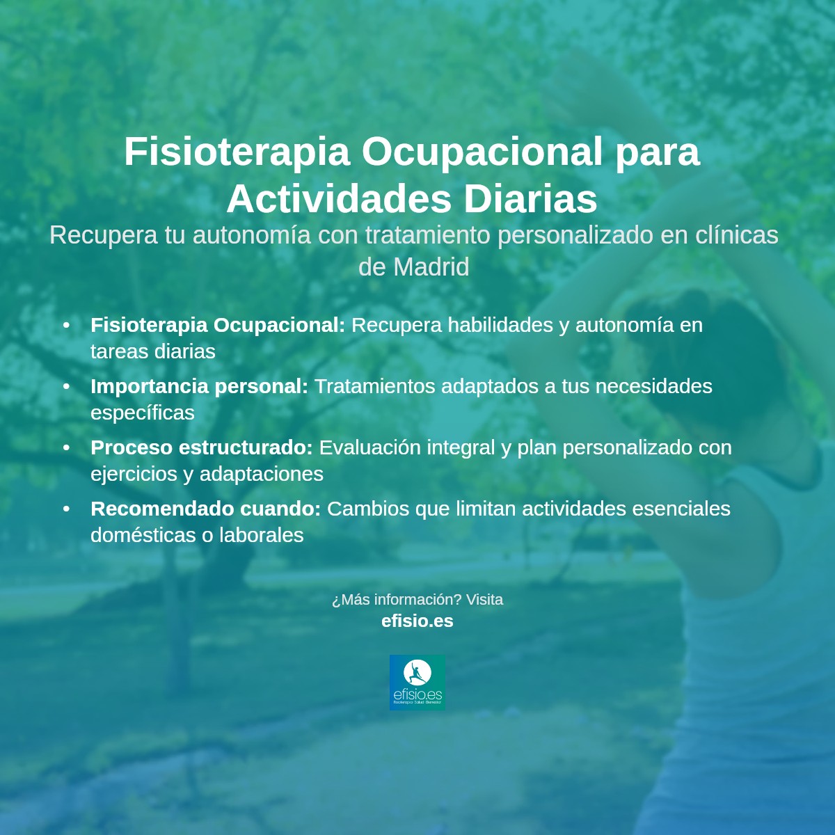 Imagen resumen sobre Dificultad para retomar actividades diarias