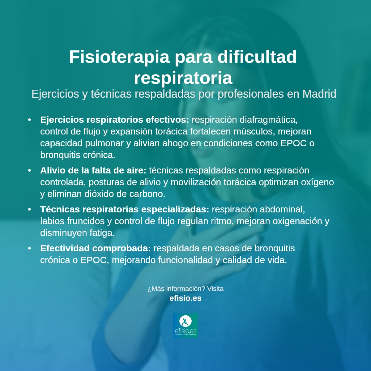 Imagen resumen sobre Dificultad respiratoria