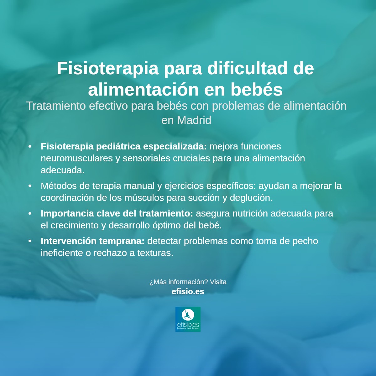 Imagen resumen sobre Dificultades de Alimentación en Bebés