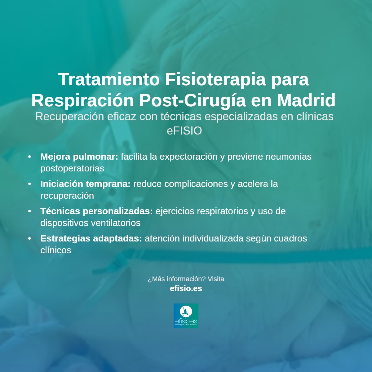 Imagen resumen sobre Dificultades respiratorias post cirugía