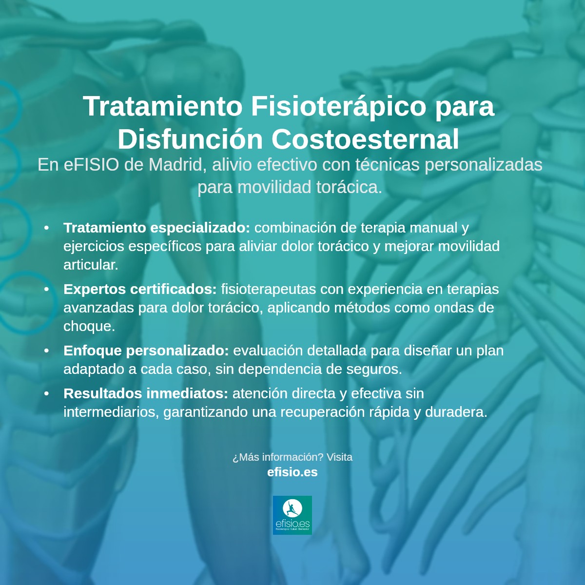 Imagen resumen sobre Disfunción de la Articulación Costoesternal