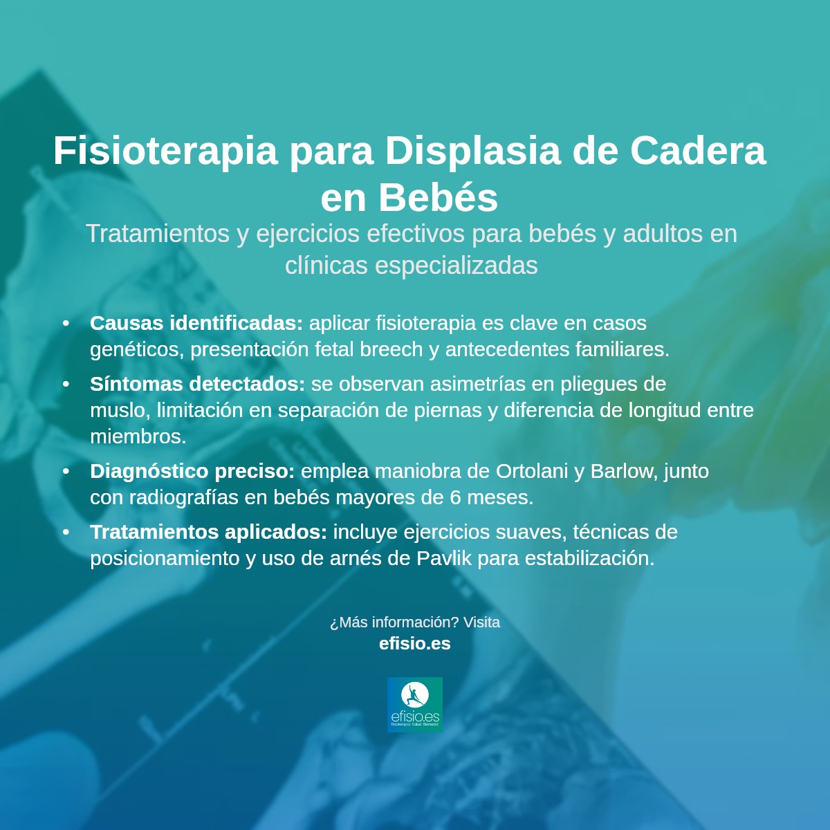Imagen resumen sobre Displasia de Cadera en Bebés