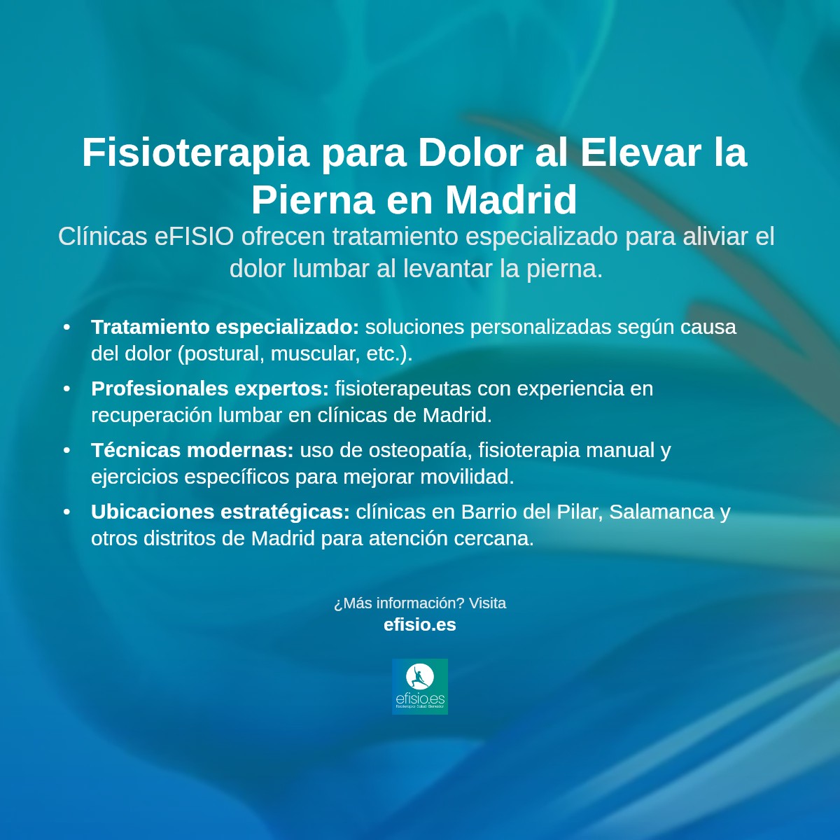 Imagen resumen sobre Dolor al elevar la pierna