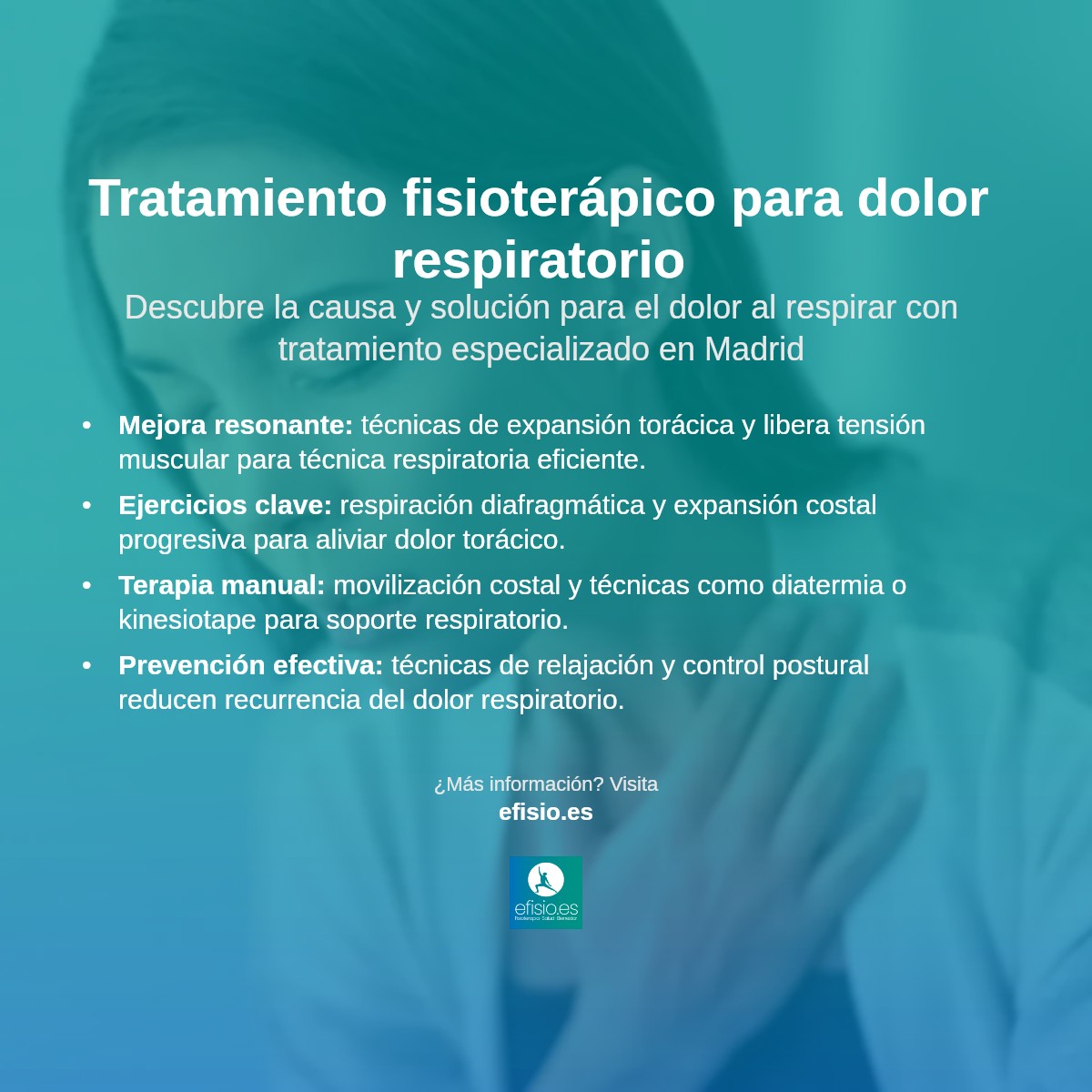 Imagen resumen sobre Dolor al Respirar