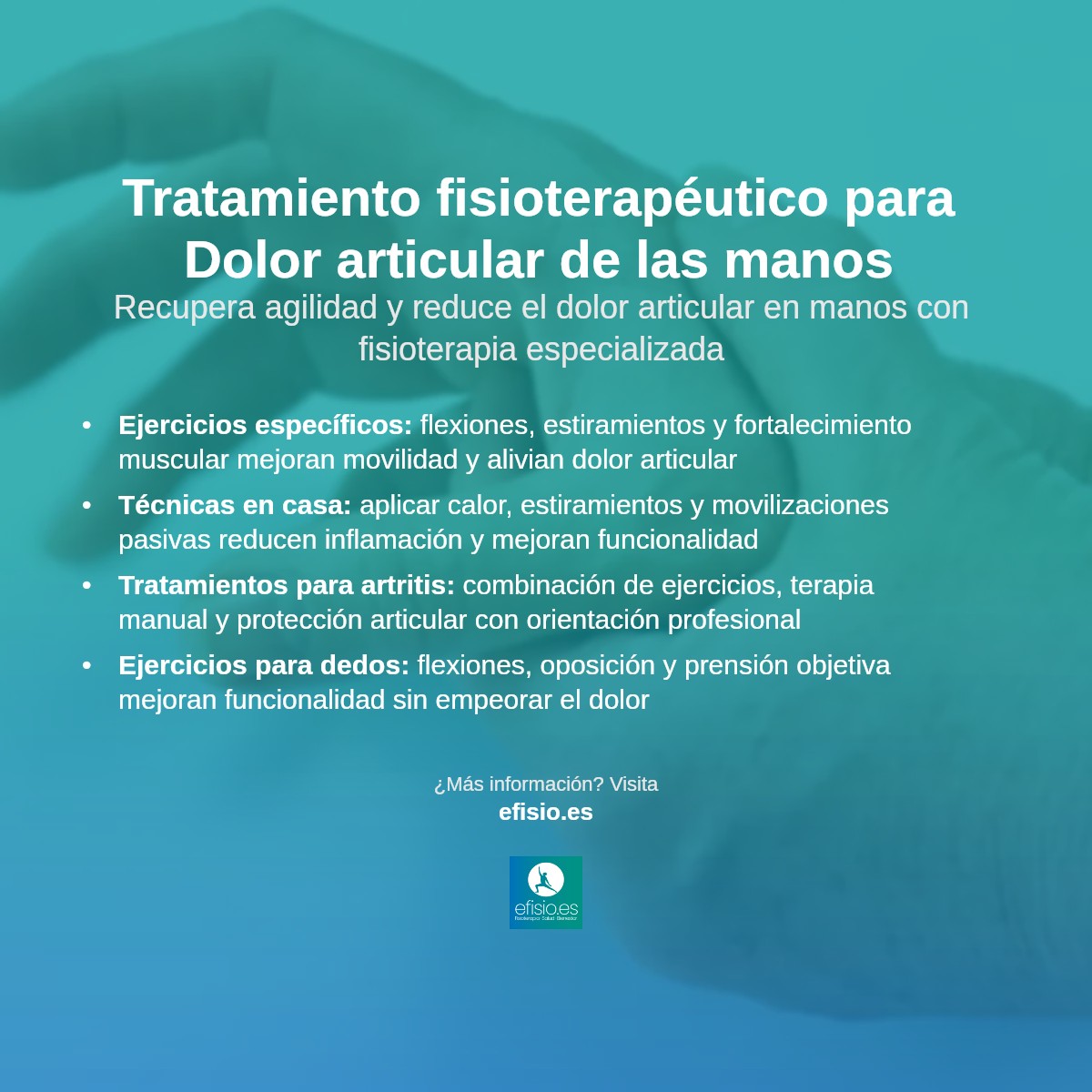 Imagen resumen sobre Dolor articulaciones de las manos