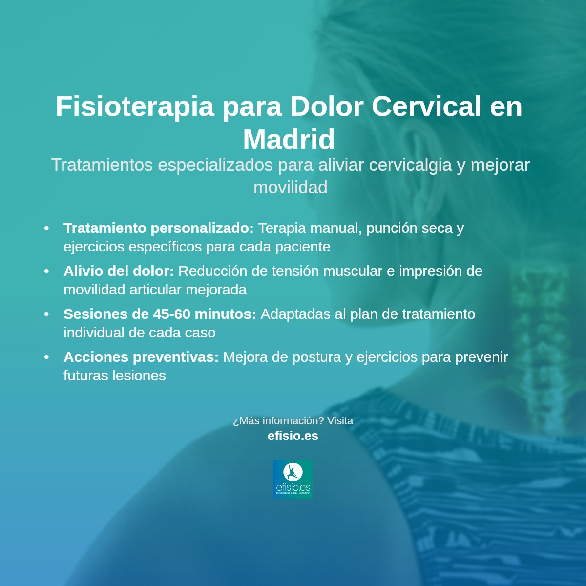 Imagen resumen sobre Dolor Cervical (Cervicalgia)