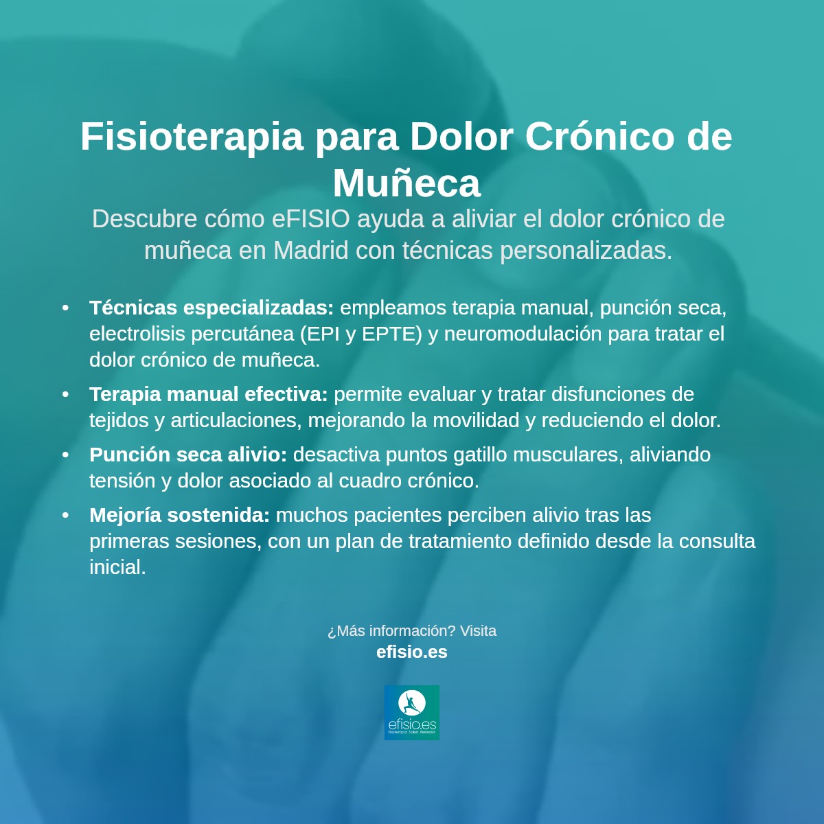 Imagen resumen sobre Dolor Crónico de Muñeca