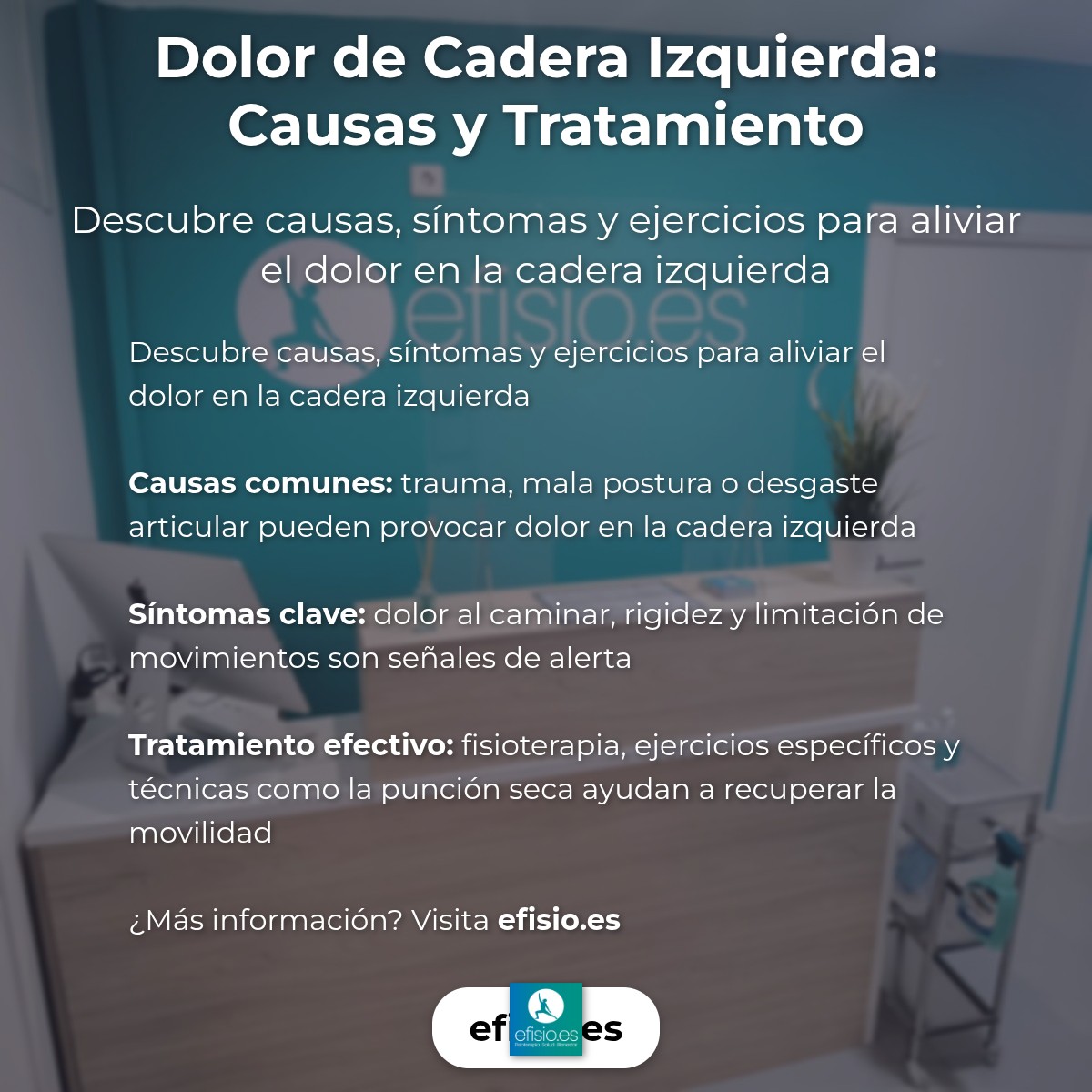 Imagen resumen sobre Dolor de Cadera Izquierda