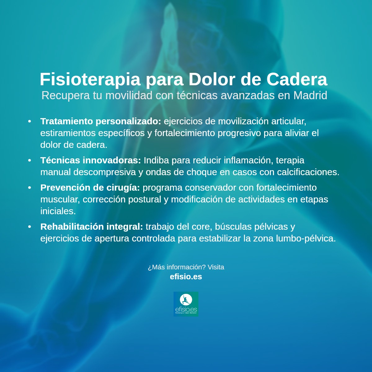 Imagen resumen sobre Dolor de Caderas