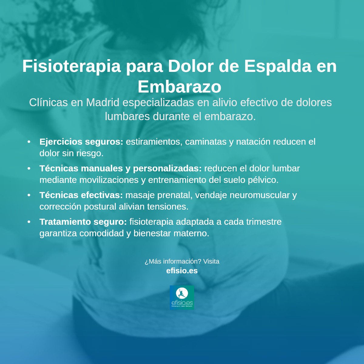 Imagen resumen sobre Dolor de Espalda Durante el Embarazo