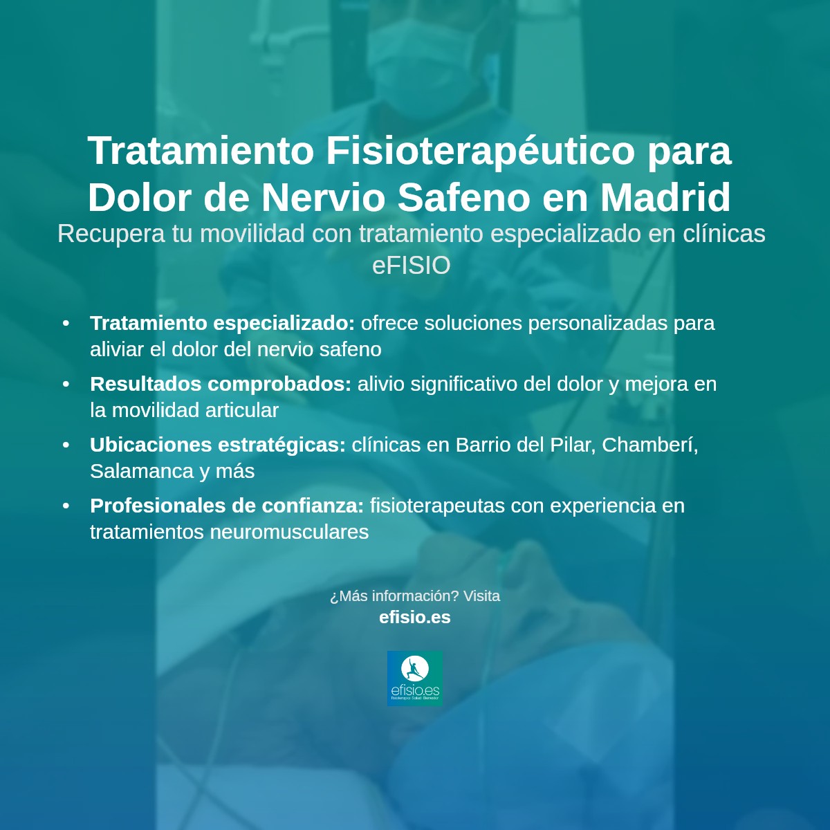 Imagen resumen sobre Dolor de Nervio Safeno