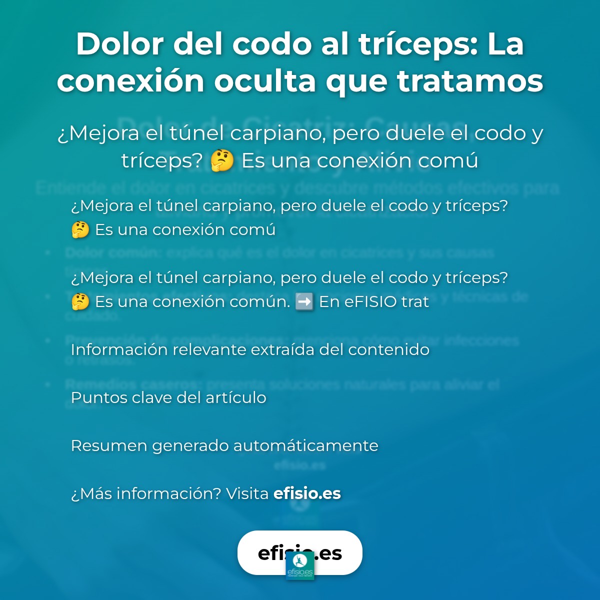 Dolor del codo al tríceps: La conexión oculta que tratamos
