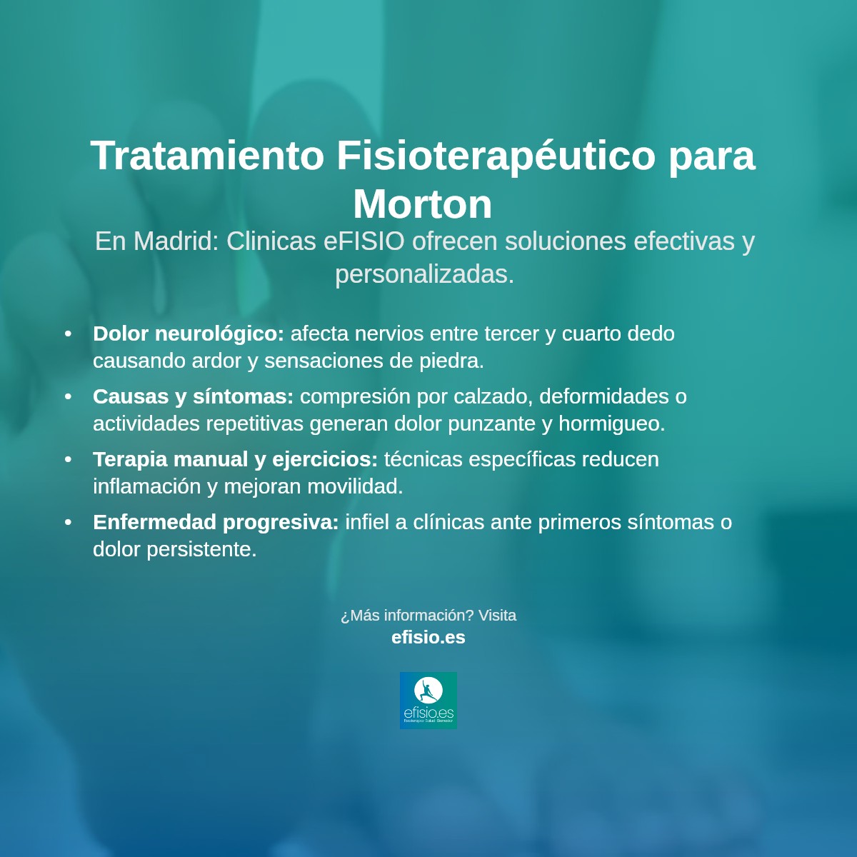 Imagen resumen sobre Dolor del Nervio Interdigital (Morton)